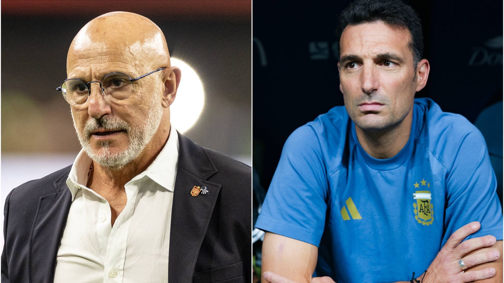 Luis de la Fuente y Lionel Scaloni. Luis de la Fuente y Lionel Scaloni.