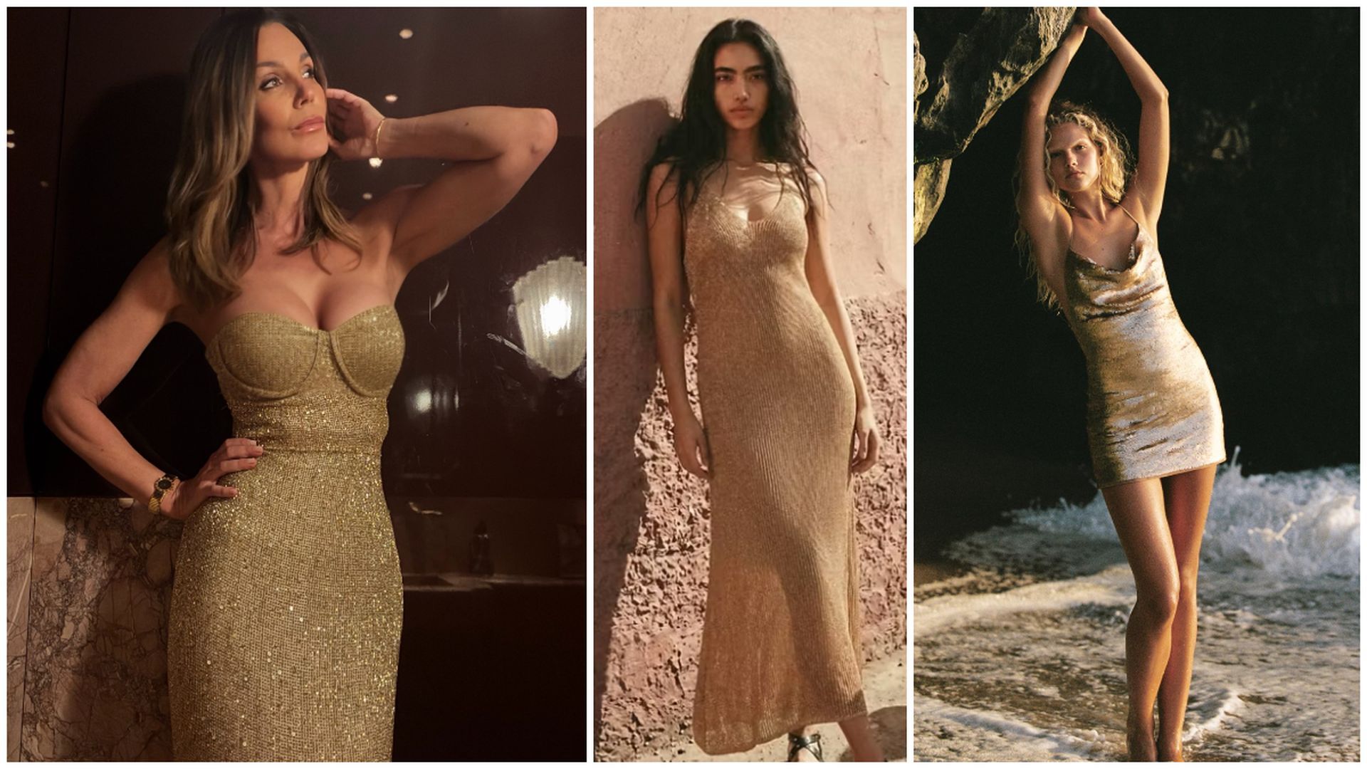 Mar Flores y los vestidos dorados de Zara y Mango que hemos fichado para copiar su look Mar Flores y los vestidos dorados de Zara y Mango que hemos fichado para copiar su look