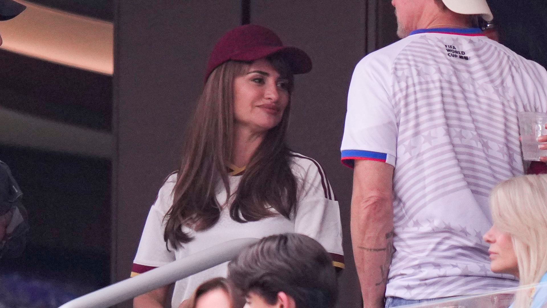 Penélope Cruz viendo desde el palco el partido entre España y Bélgica en el Mundial de Fútbol 2026