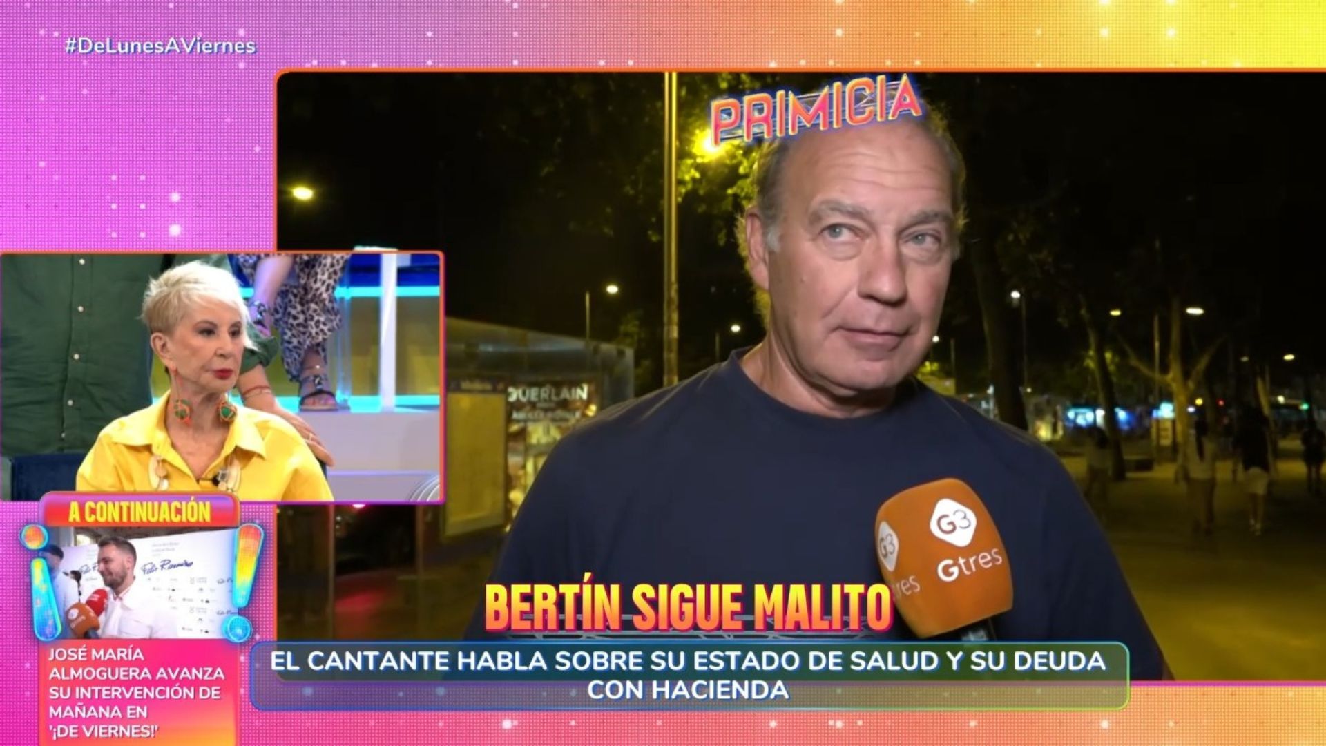 Primicia | Bertín Osborne habla sobre su estado de salud y su deuda con Hacienda: "Una frustración tremenda" Primicia | Bertín Osborne habla sobre su estado de salud y su deuda con Hacienda: "Una frustración tremenda"