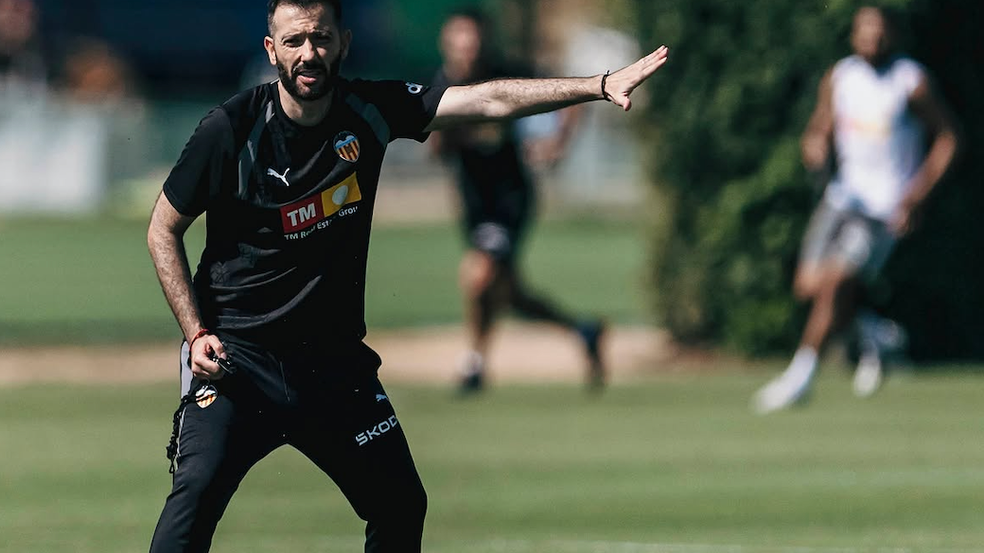 Corberán en la pretemporada en Girona