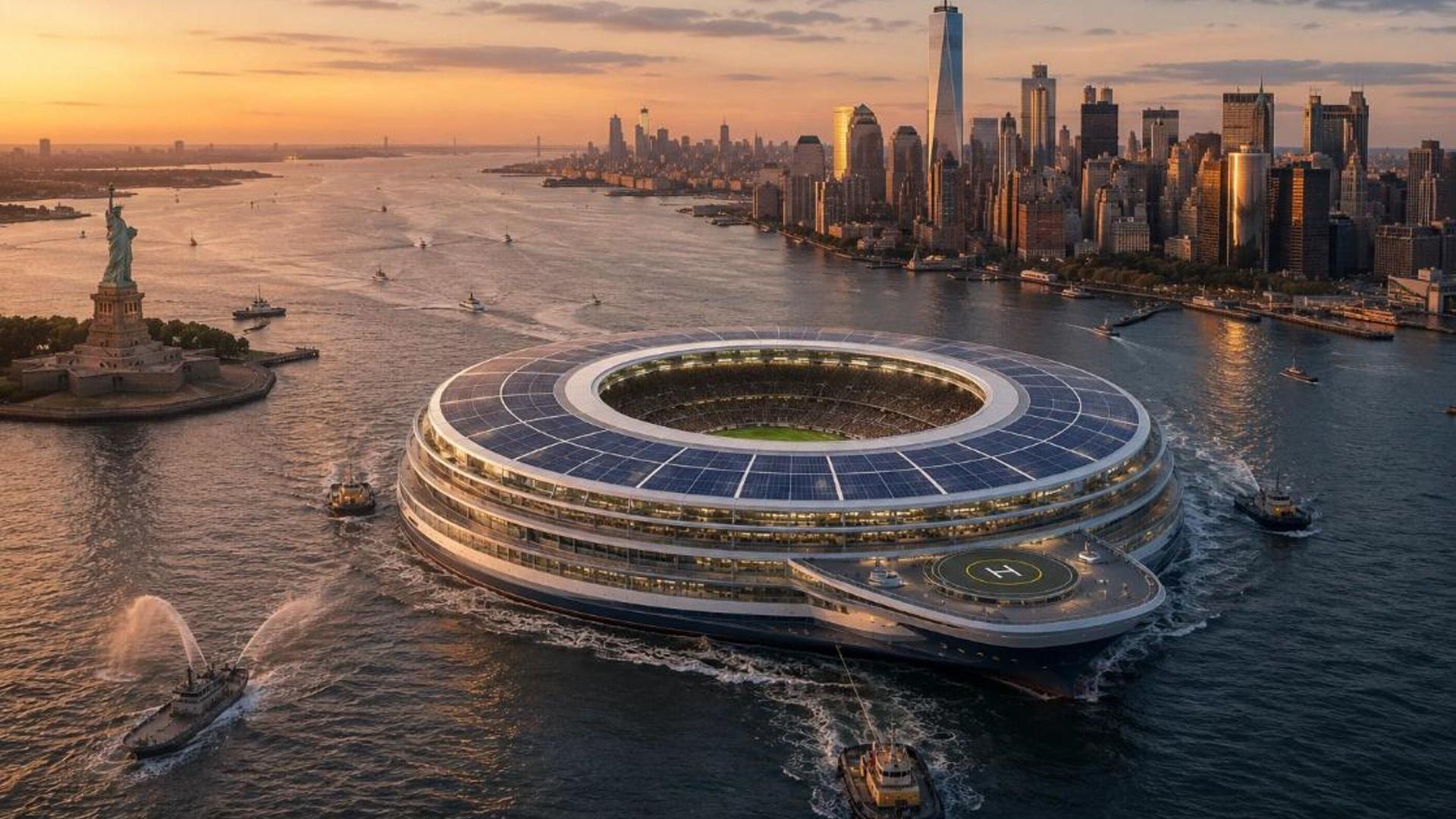 El estadio que podría navegar El estadio que podría navegar