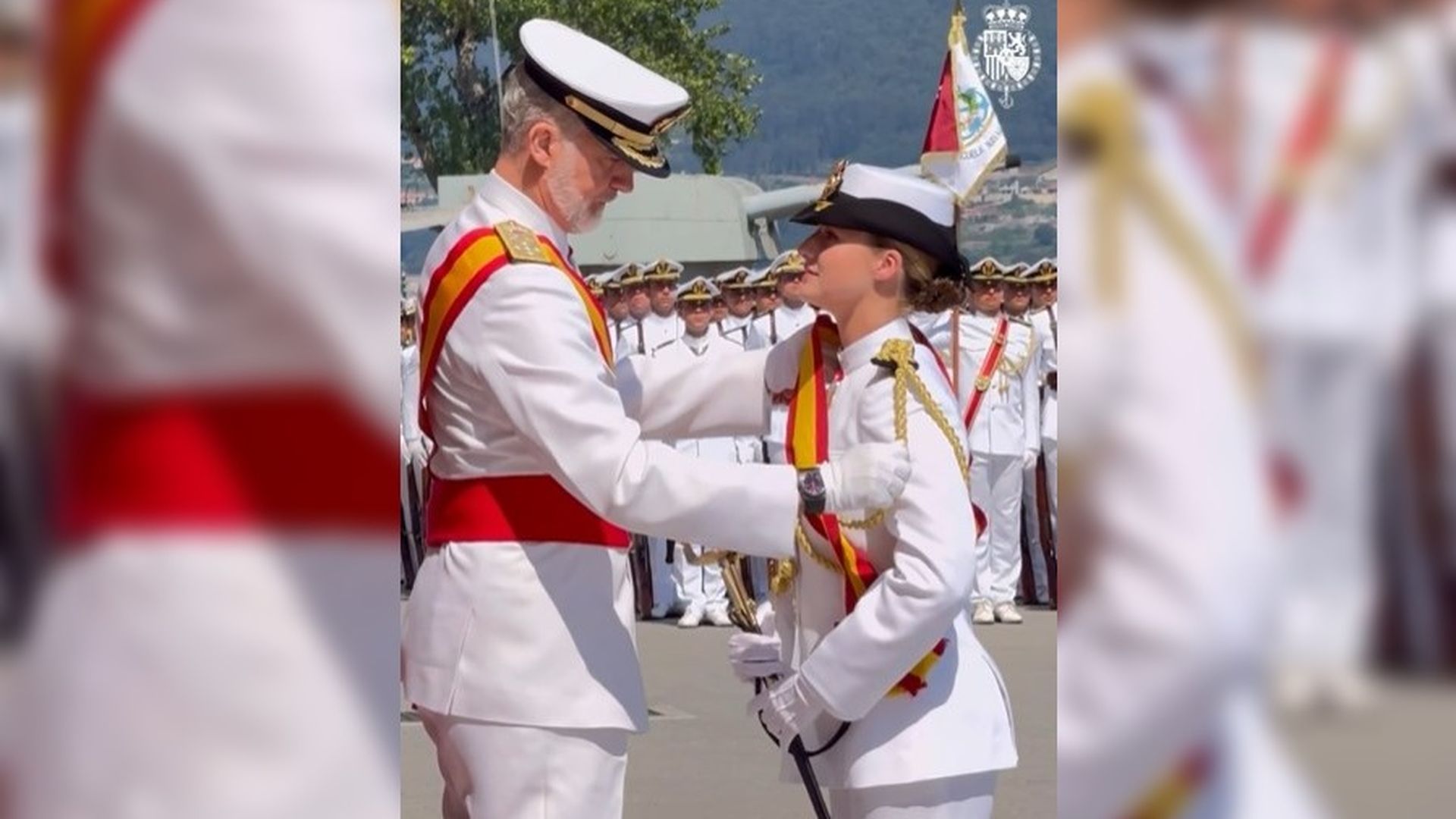 El rey Felipe VI y la princesa Leonor
