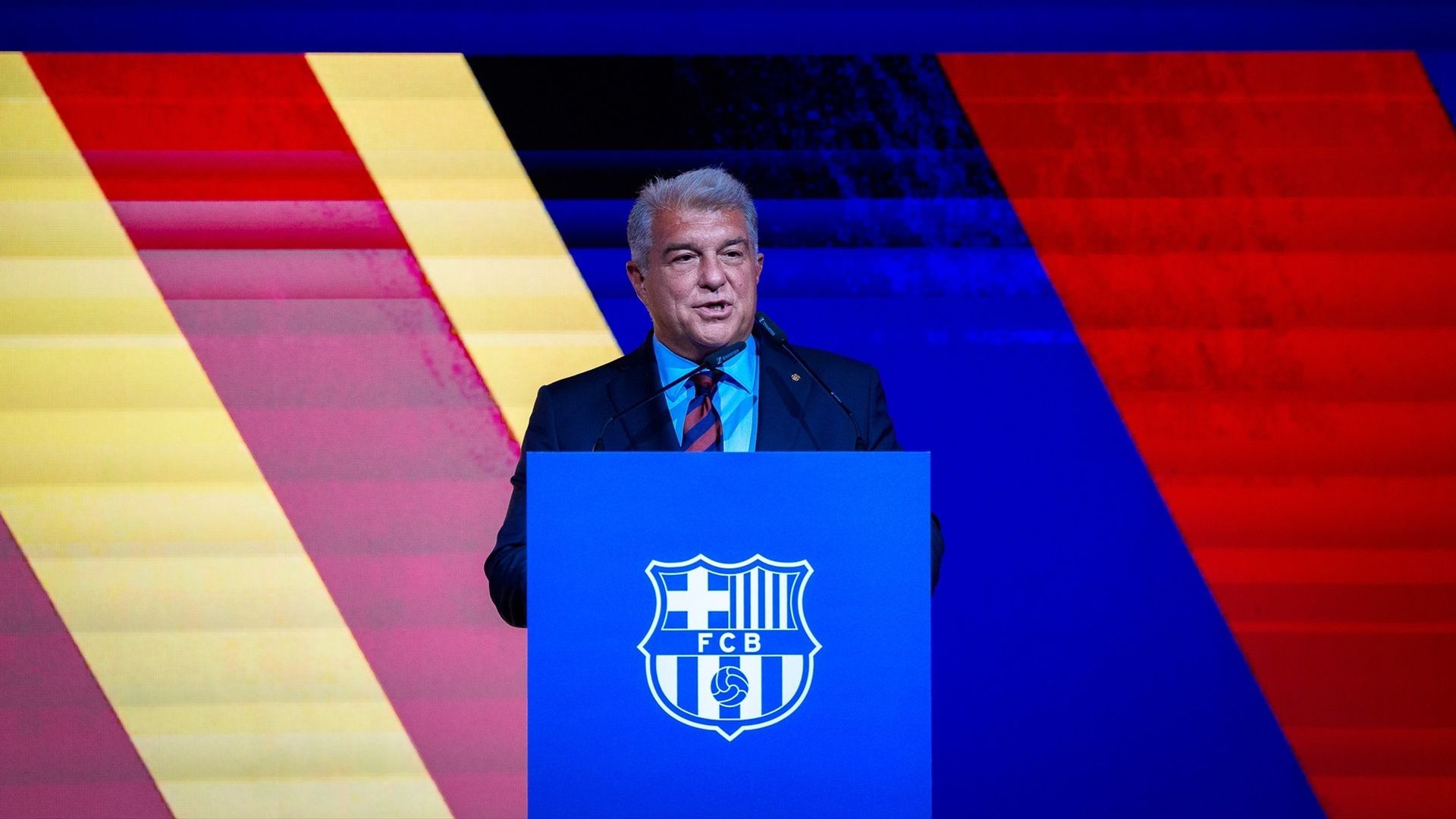 Joan Laporta en la toma de posesión de la presidencia del Barça Joan Laporta en la toma de posesión de la presidencia del Barça