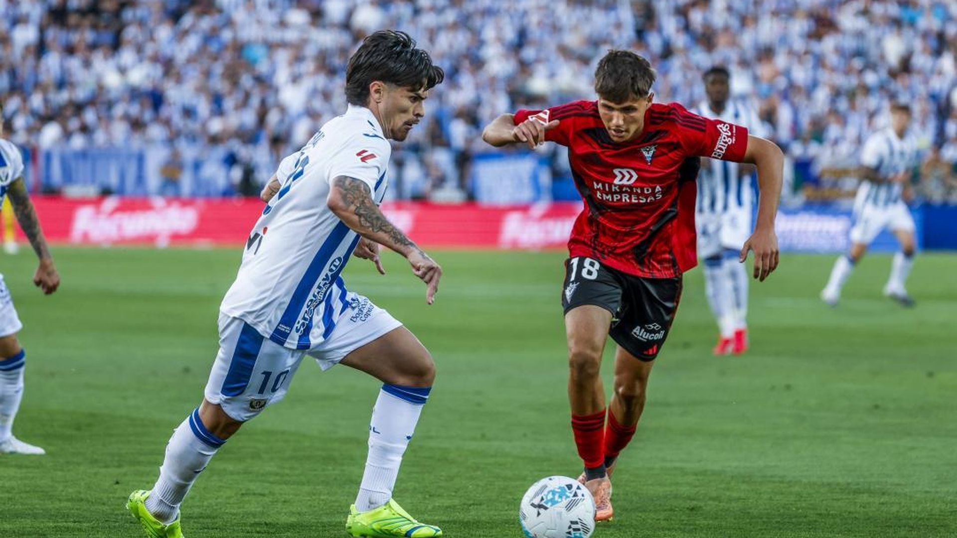 Juan Cruz, en un partido del Leganés