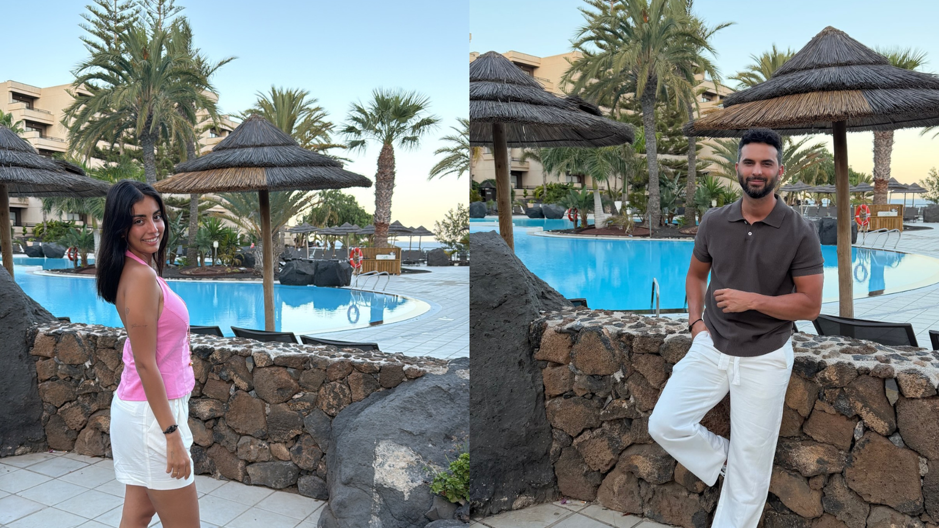 Marieta y Suso de cena por Lanzarote