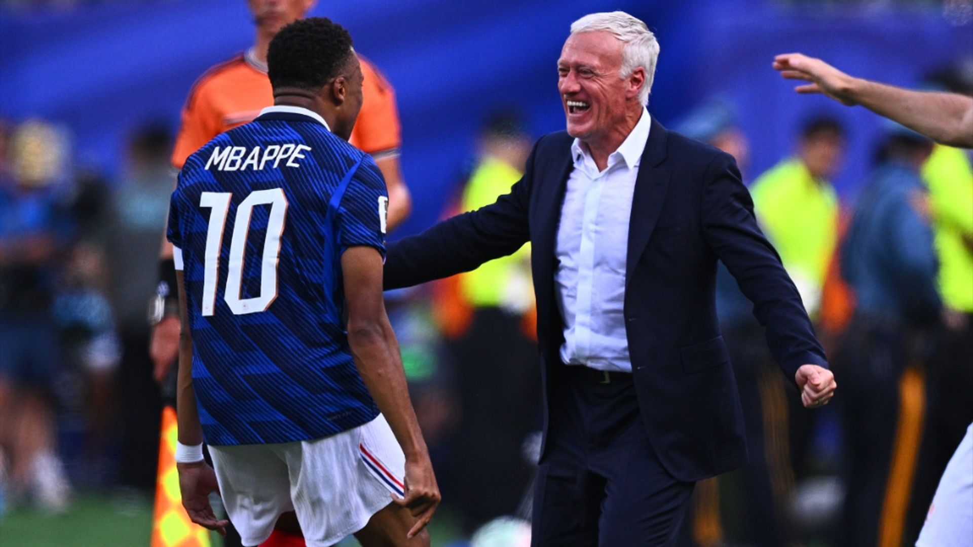 Didier Deschamps y Kylian Mbappé, en el Mundial Didier Deschamps y Kylian Mbappé, en el Mundial