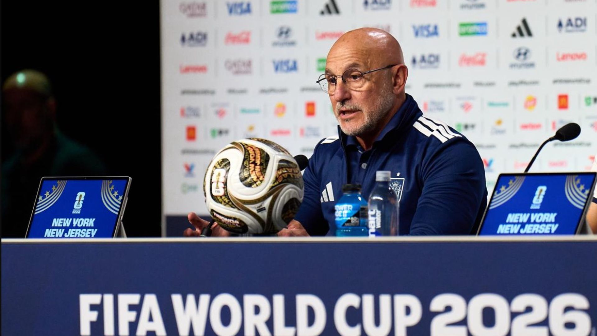 Luis de la Fuente, en sala de prensa previa a la final del Mundial