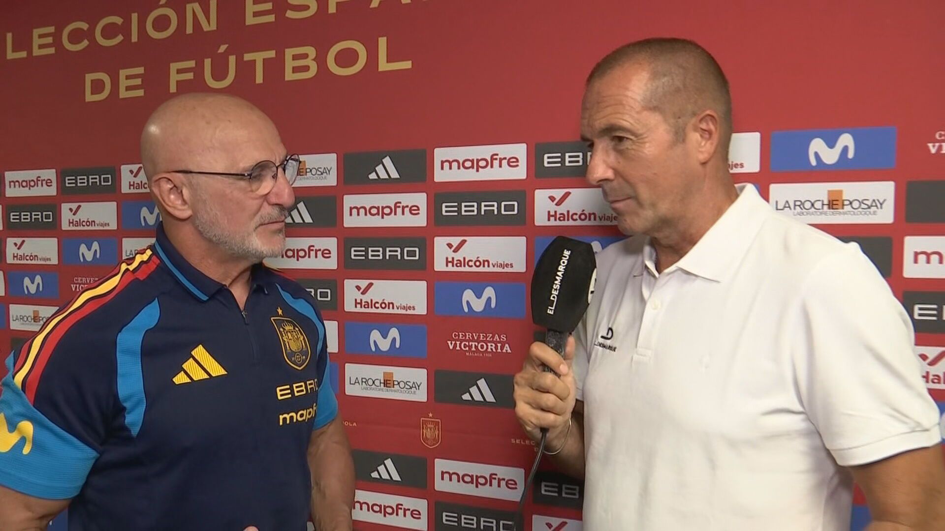 Luis de la Fuente y Manu Carreño, en la entrevista de ElDesmarque