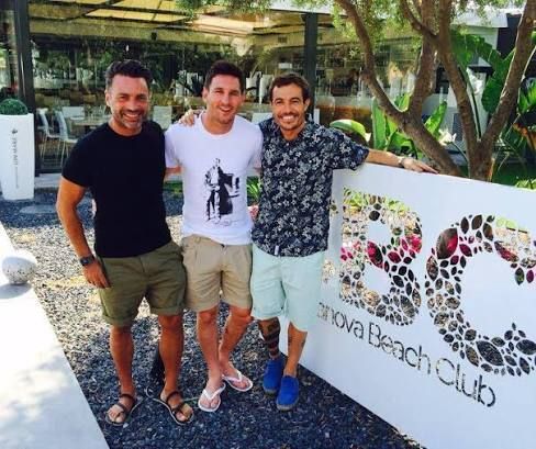 Messi, en el Casanova Beach Club.