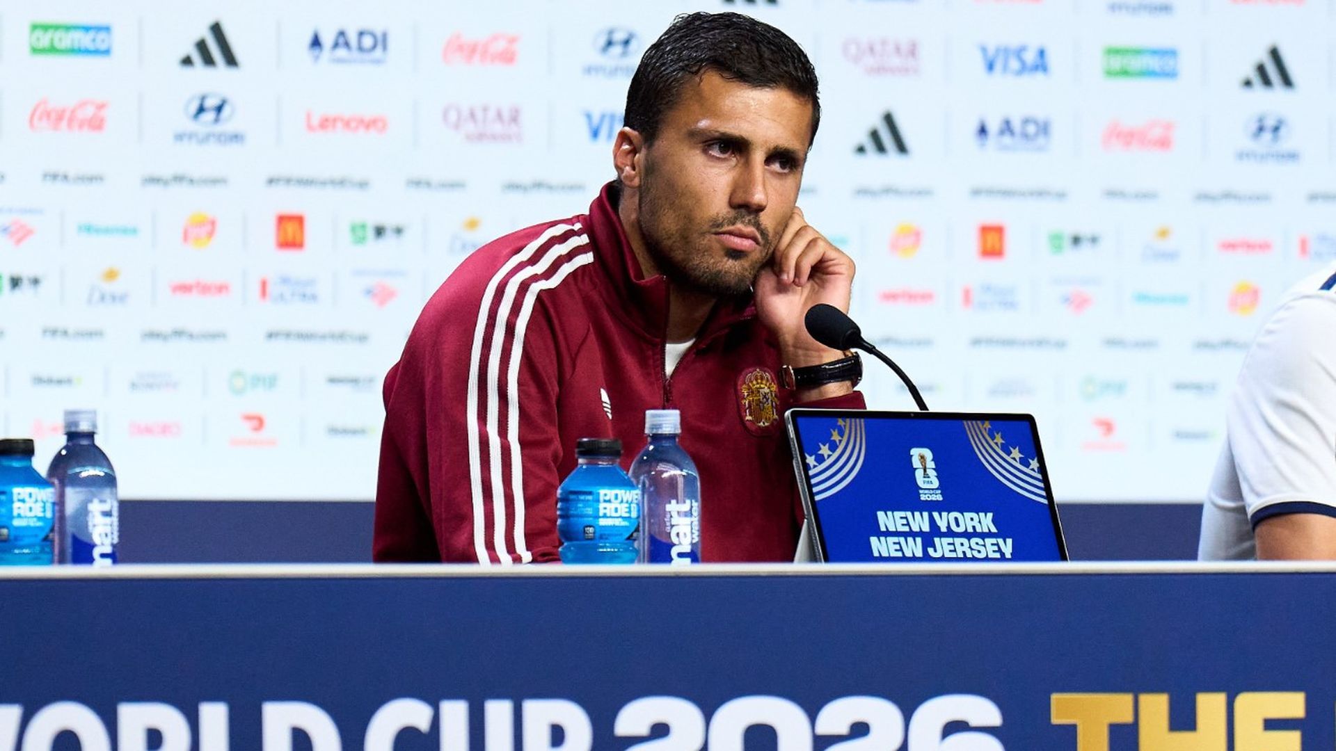Rodri, en la rueda de prensa previa a la final del Mundial