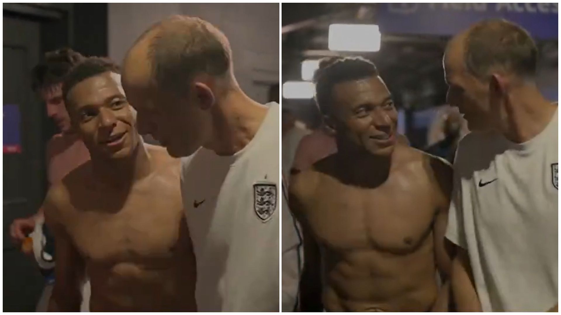 Kylian Mbappé y Thomas Tuchel, en el descanso del Francia-Inglaterra Kylian Mbappé y Thomas Tuchel, en el descanso del Francia-Inglaterra