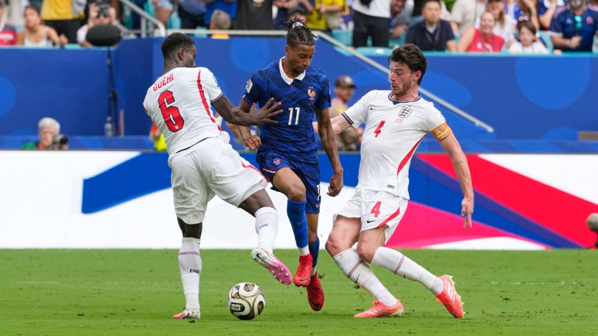 Michael Olise, en el Francia-Inglaterra