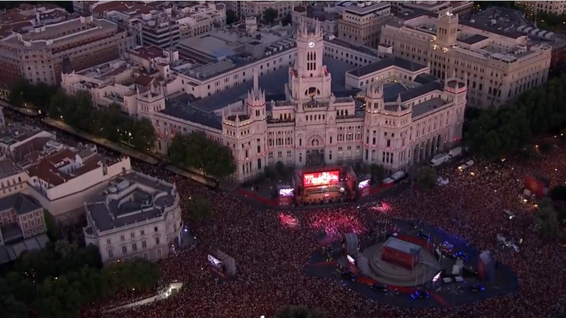 El ambiente en Cibeles