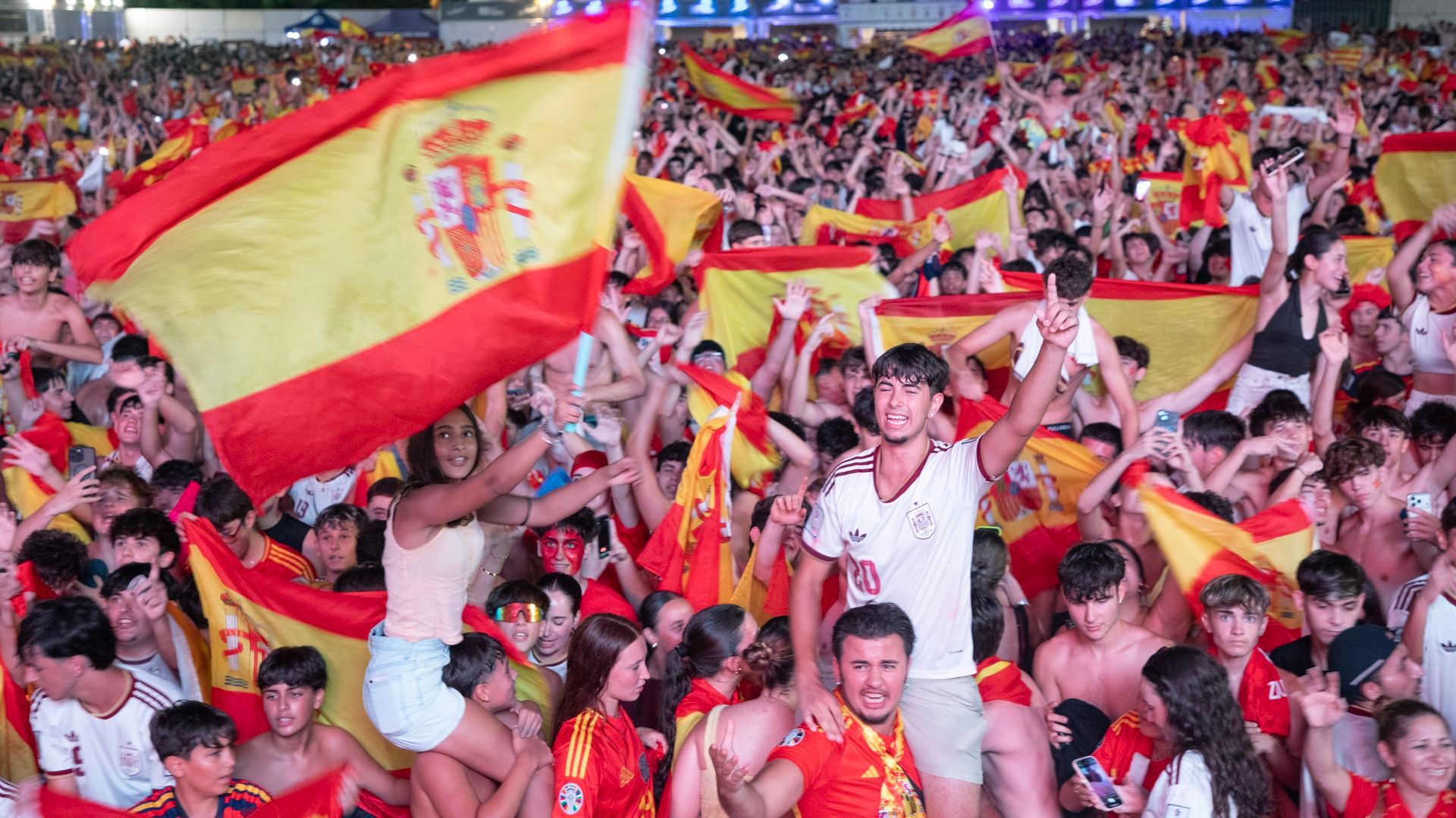 España celebra el Mundial