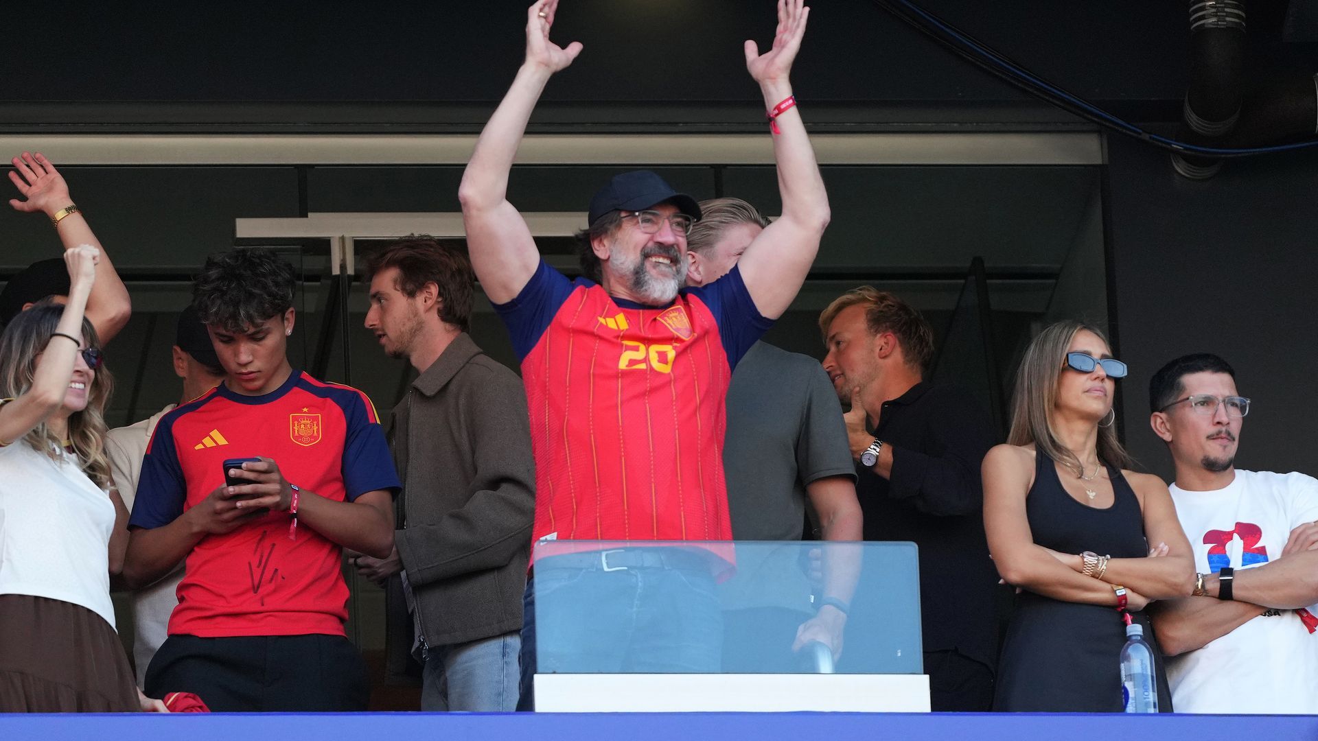 Javier Bardem en la final del Mundial