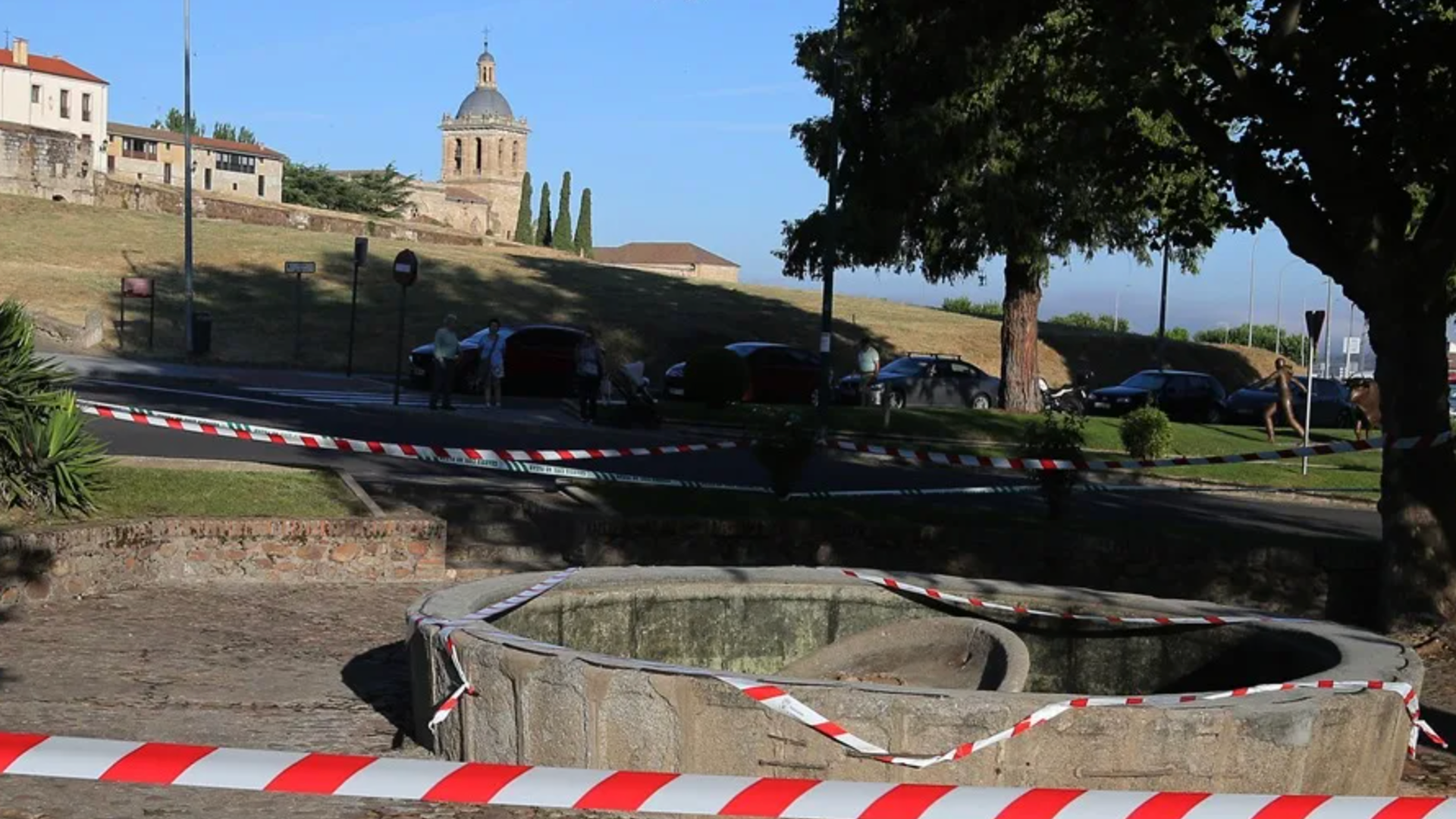 La fuente que se derrumbó en Ciudad Rodrigo (Salamanca) La fuente que se derrumbó en Ciudad Rodrigo (Salamanca)