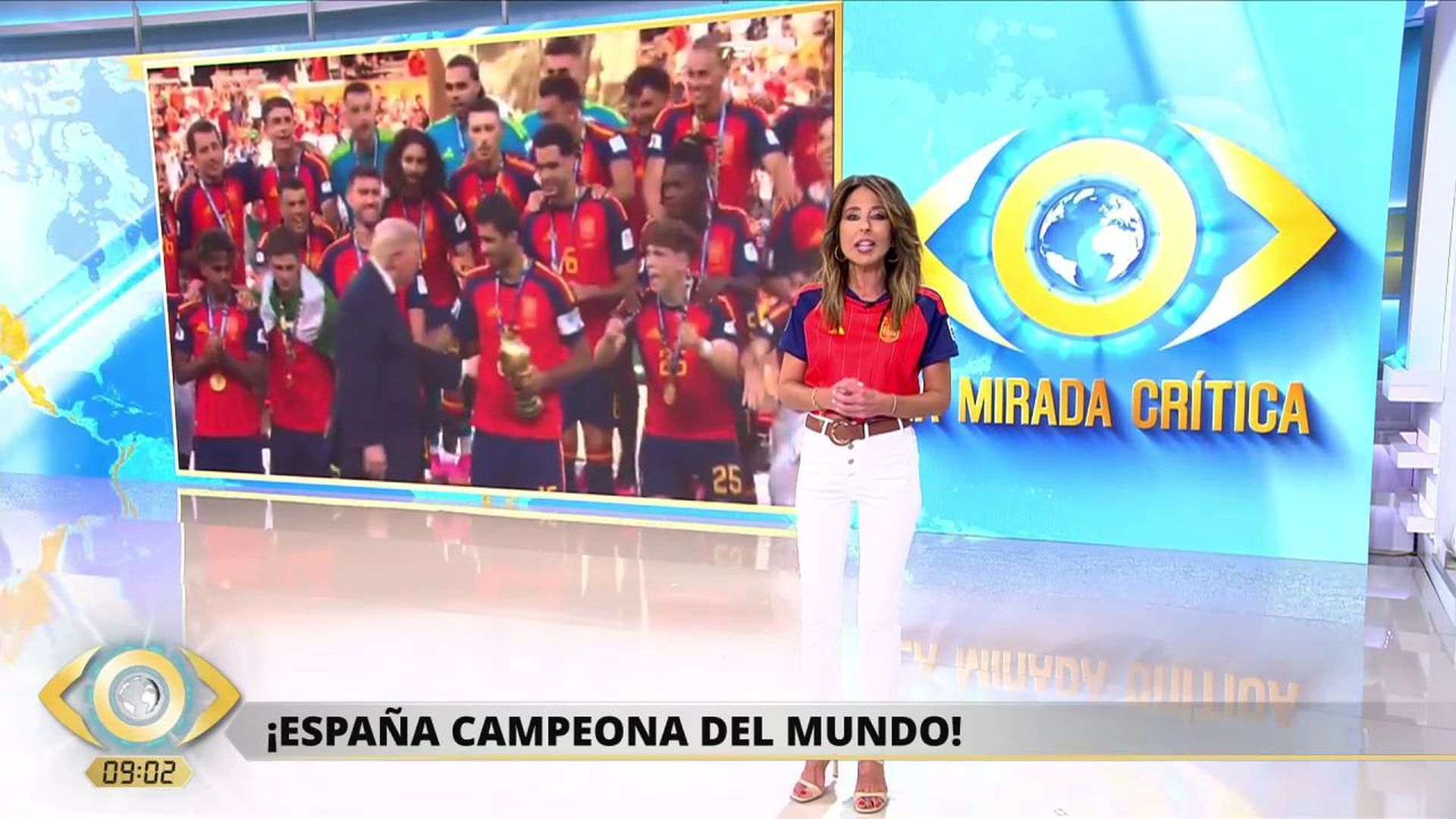 'La Mirada Crítica', con la Roja: "Somos campeones del mundo. Enhorabuena a un país que nunca dejó de creer" 'La Mirada Crítica', con la Roja: "Somos campeones del mundo. Enhorabuena a un país que nunca dejó de creer"