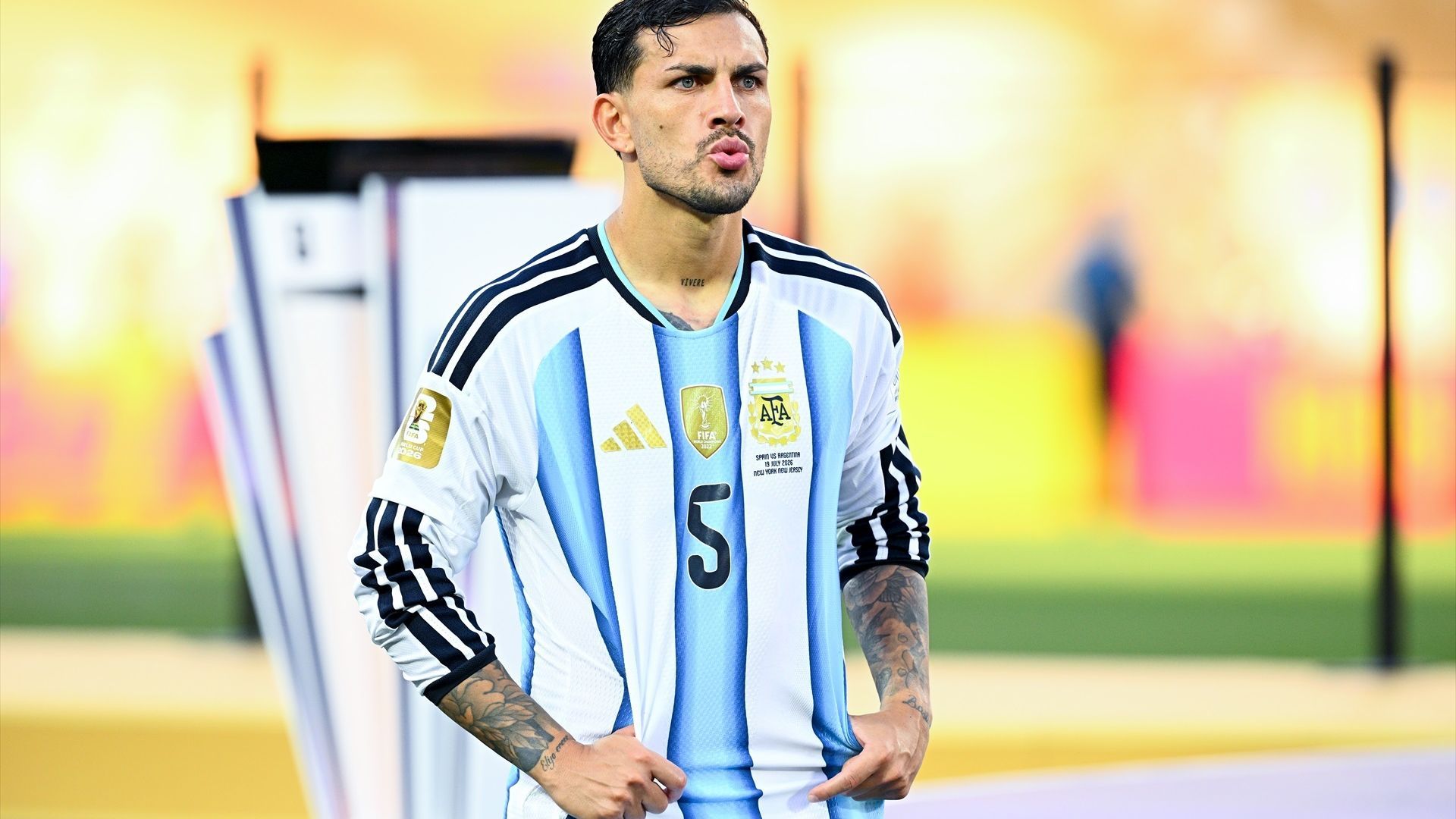 Leandro Paredes, en la final del Mundial Leandro Paredes, en la final del Mundial