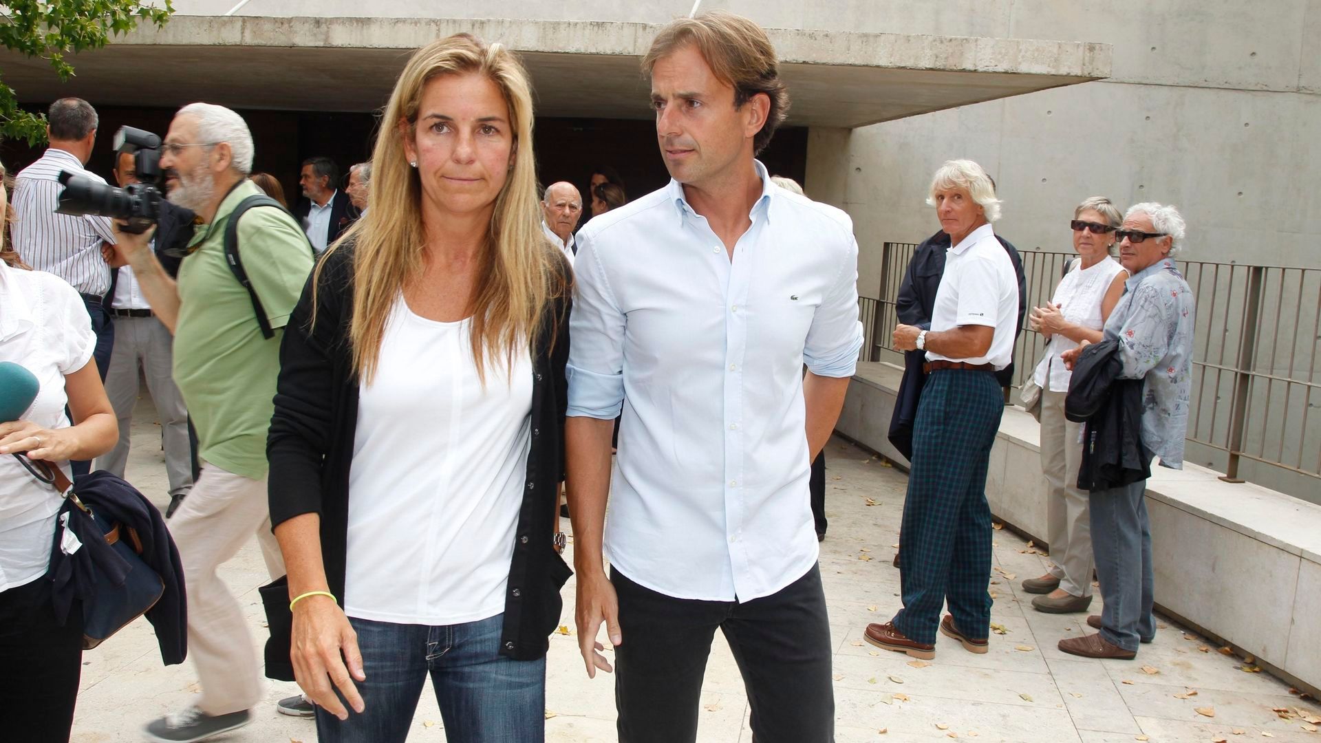 Arantxa Sánchez Vicario y Josep Santacana