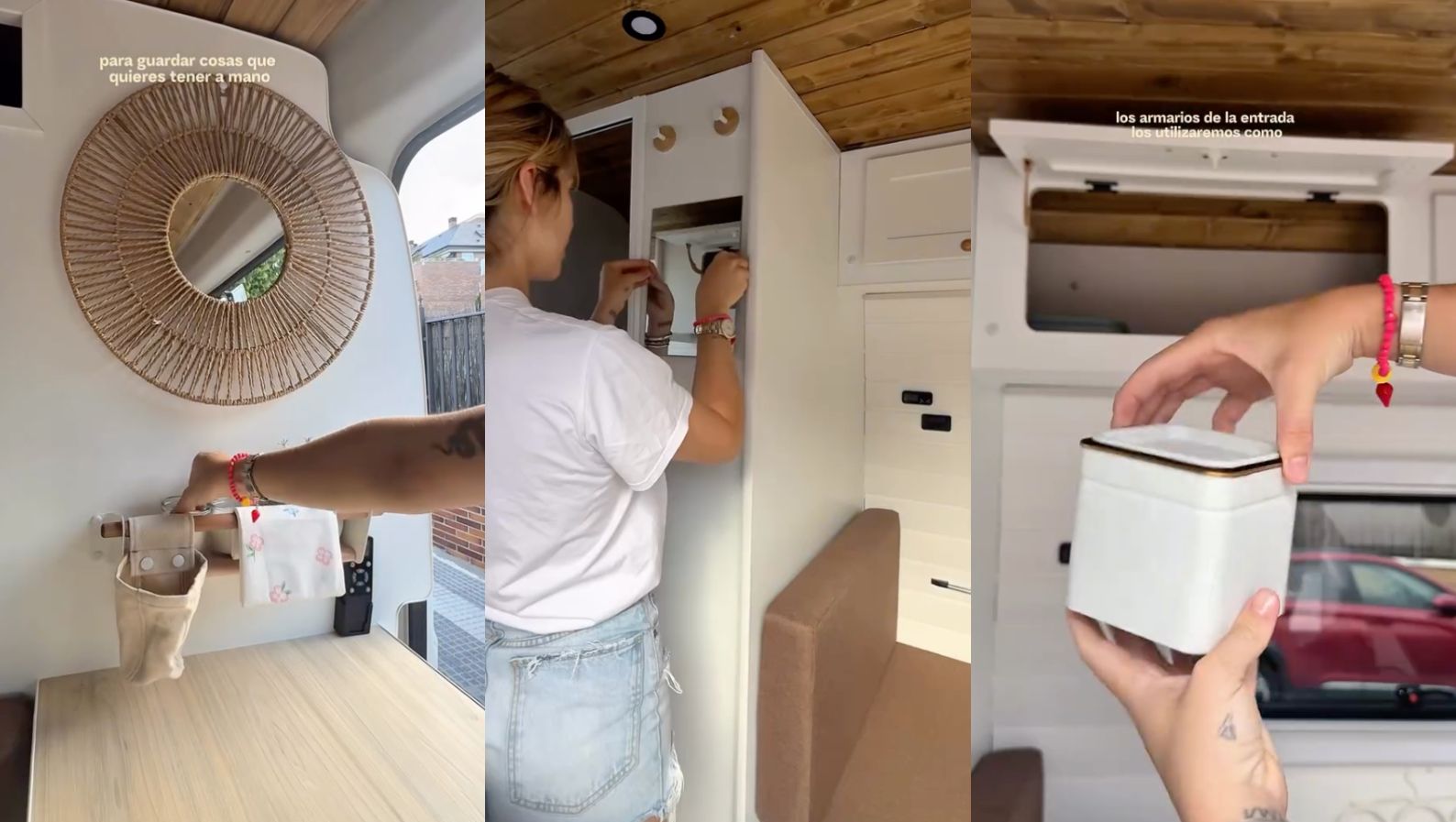 El interior de la camper mediterránea de Anita Matamoros
