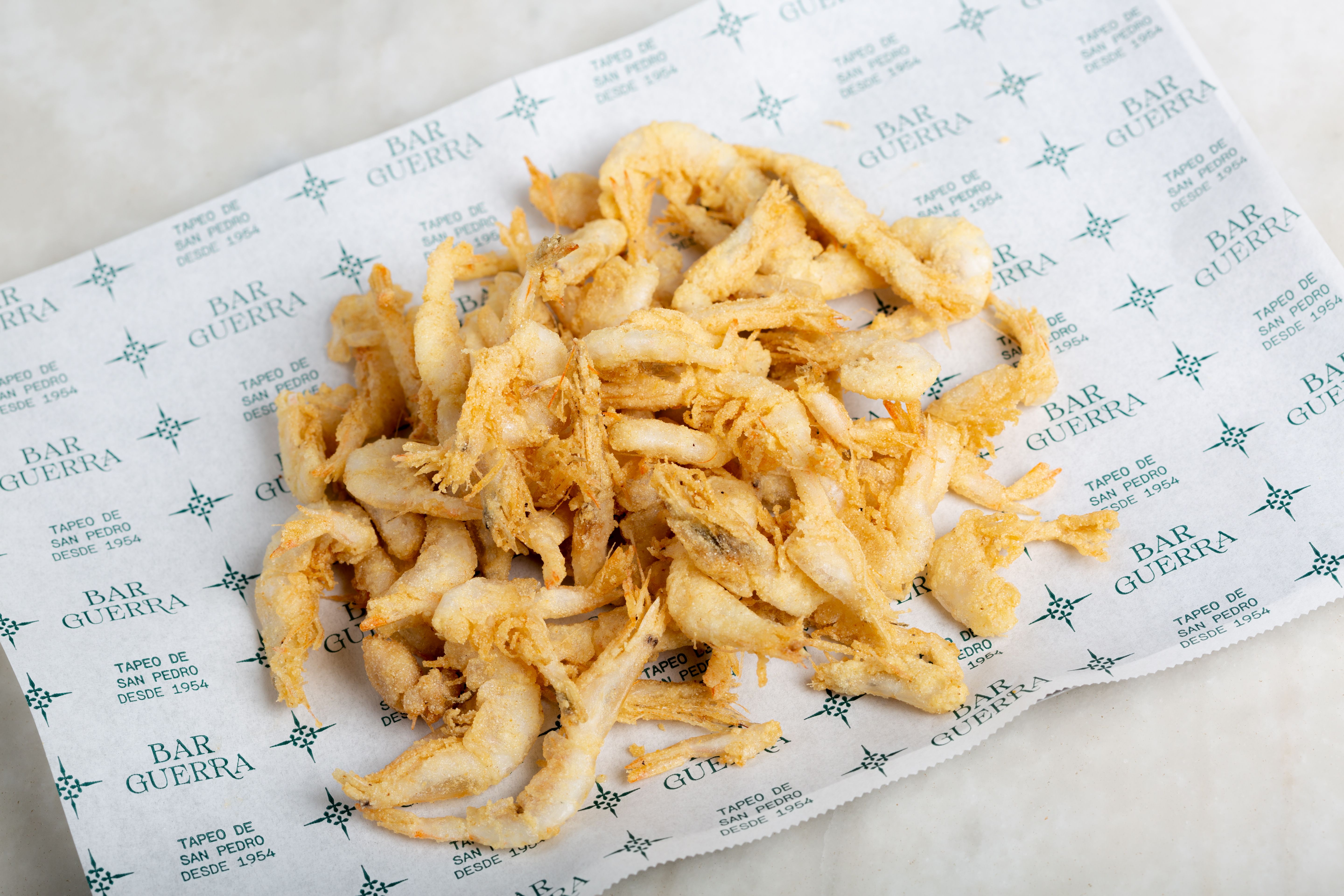 Su gamba cristal frita no falta en ninguna comanda