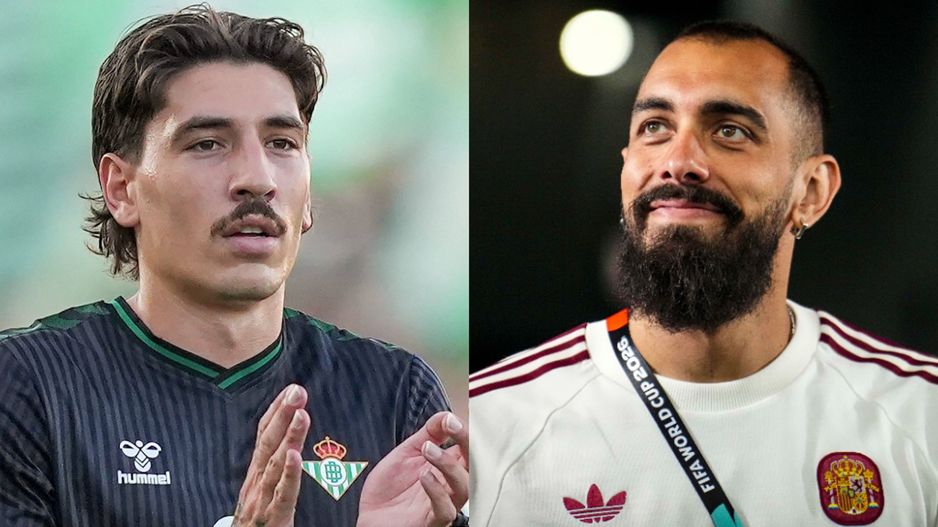 Héctor Bellerín y Borja Iglesias Héctor Bellerín y Borja Iglesias