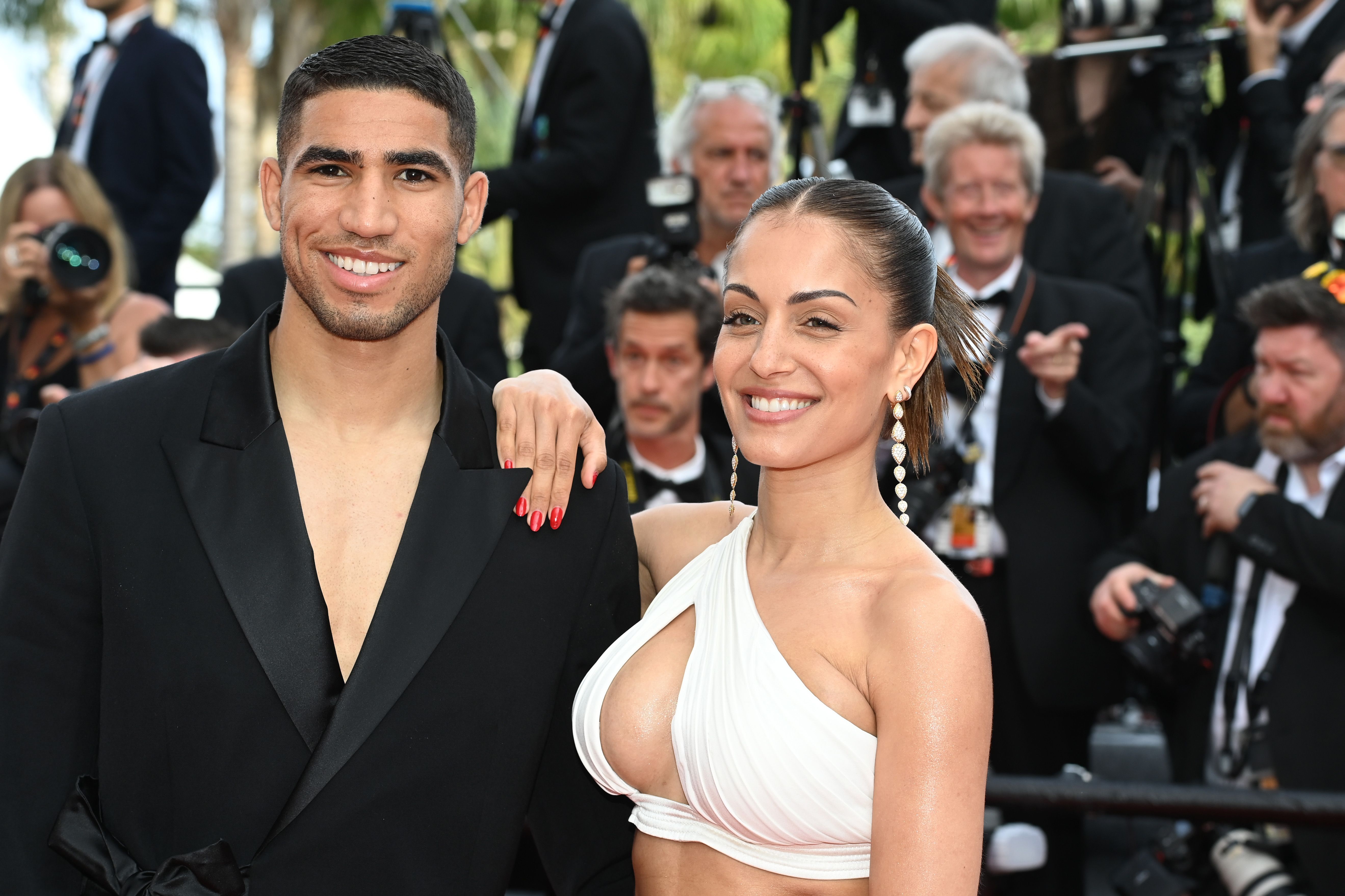 Hiba Abouk y Achraf Hakimi