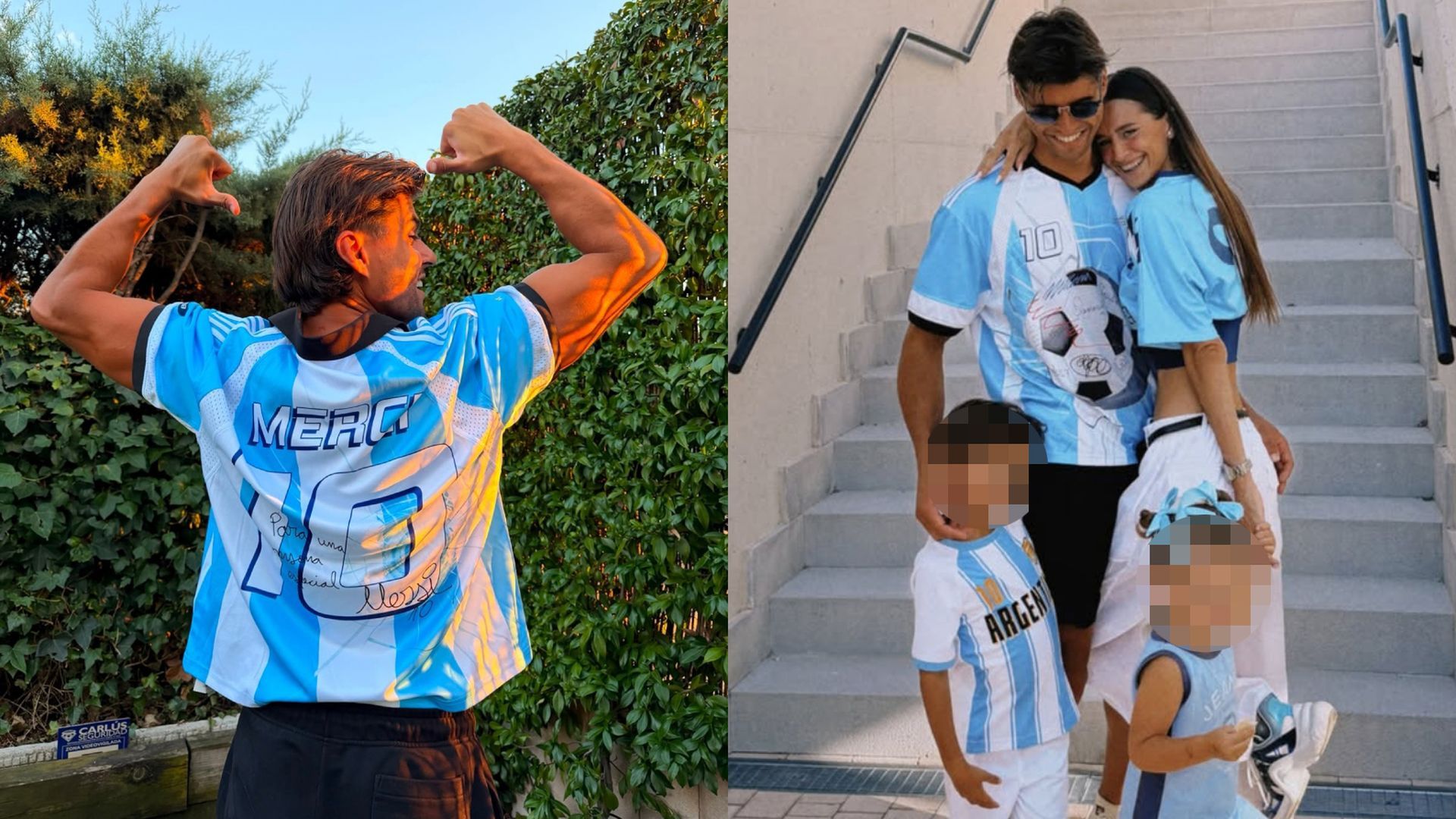 Javier Tudela, con la camiseta de Argentina Javier Tudela, con la camiseta de Argentina