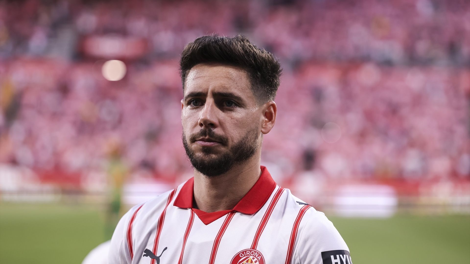 Álex Moreno, en un partido del Girona Álex Moreno, en un partido del Girona