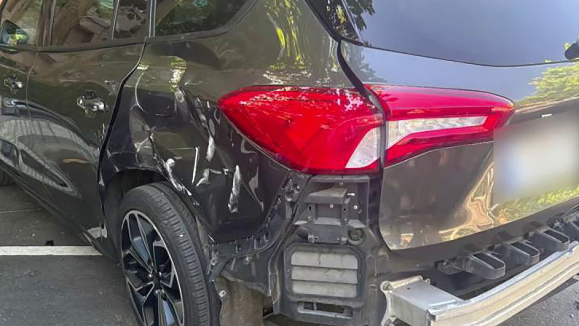 El coche de Carmen Borrego