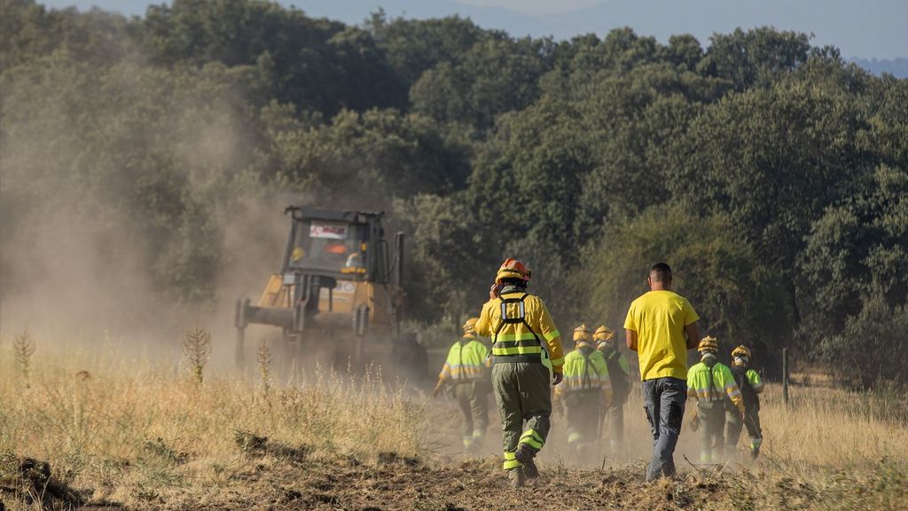El incendio de Brieva, Segovia, evoluciona "favorablemente"