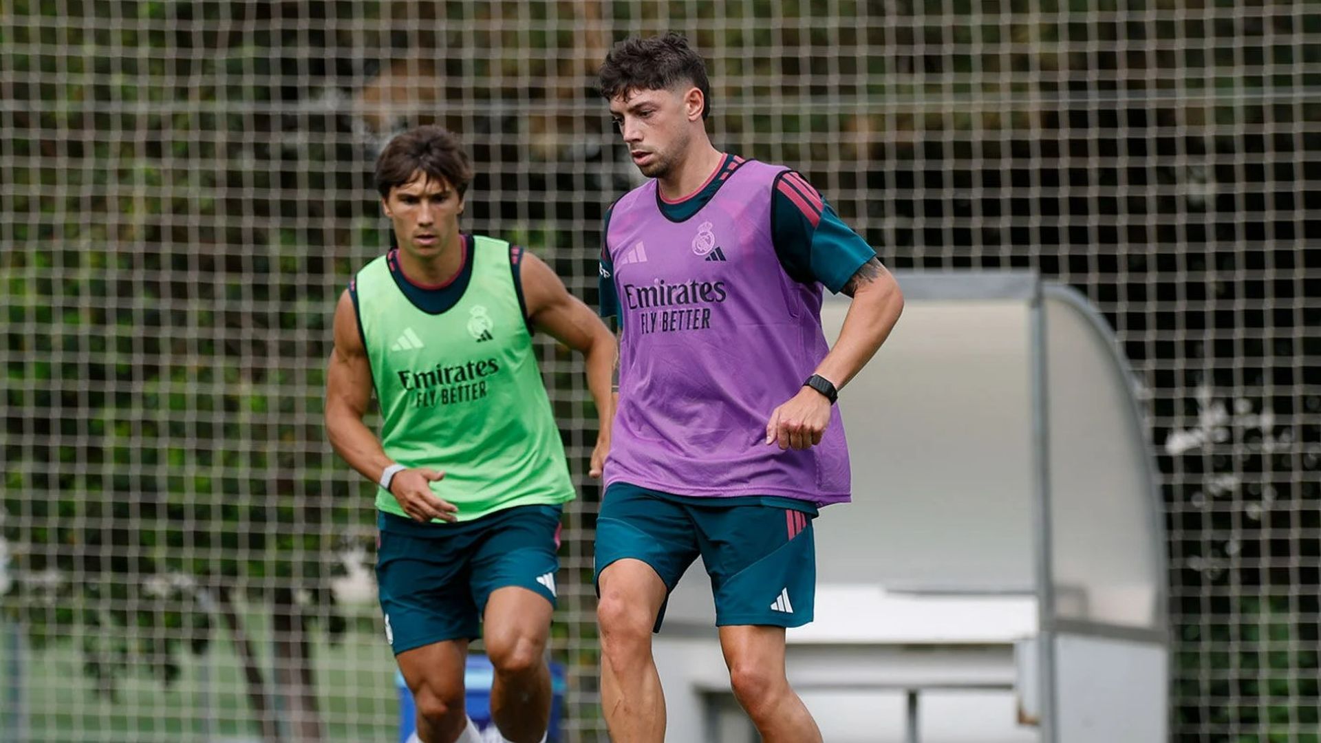 Fede Valverde, en un entrenamiento del Real Madrid 26/27