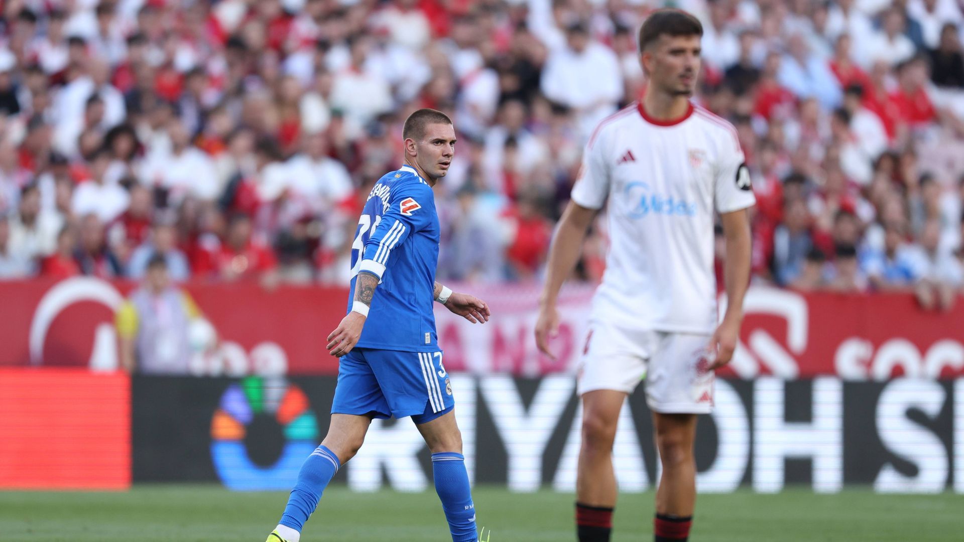 Franco Mastantuono en el Ramón Sánchez-Pizjuán