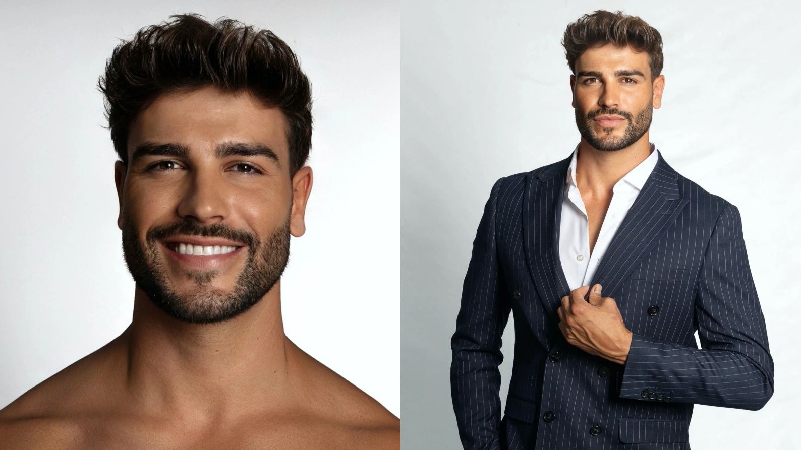 Gerard Arias en dos fotografías promocionales del certamen
