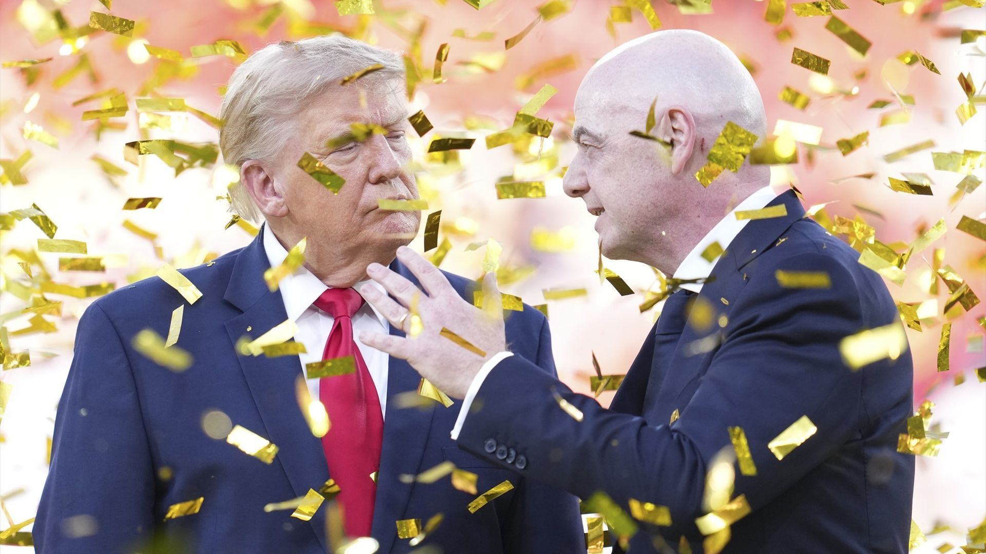 Gianni Infantino y Donald Trump, en la final del Mundial