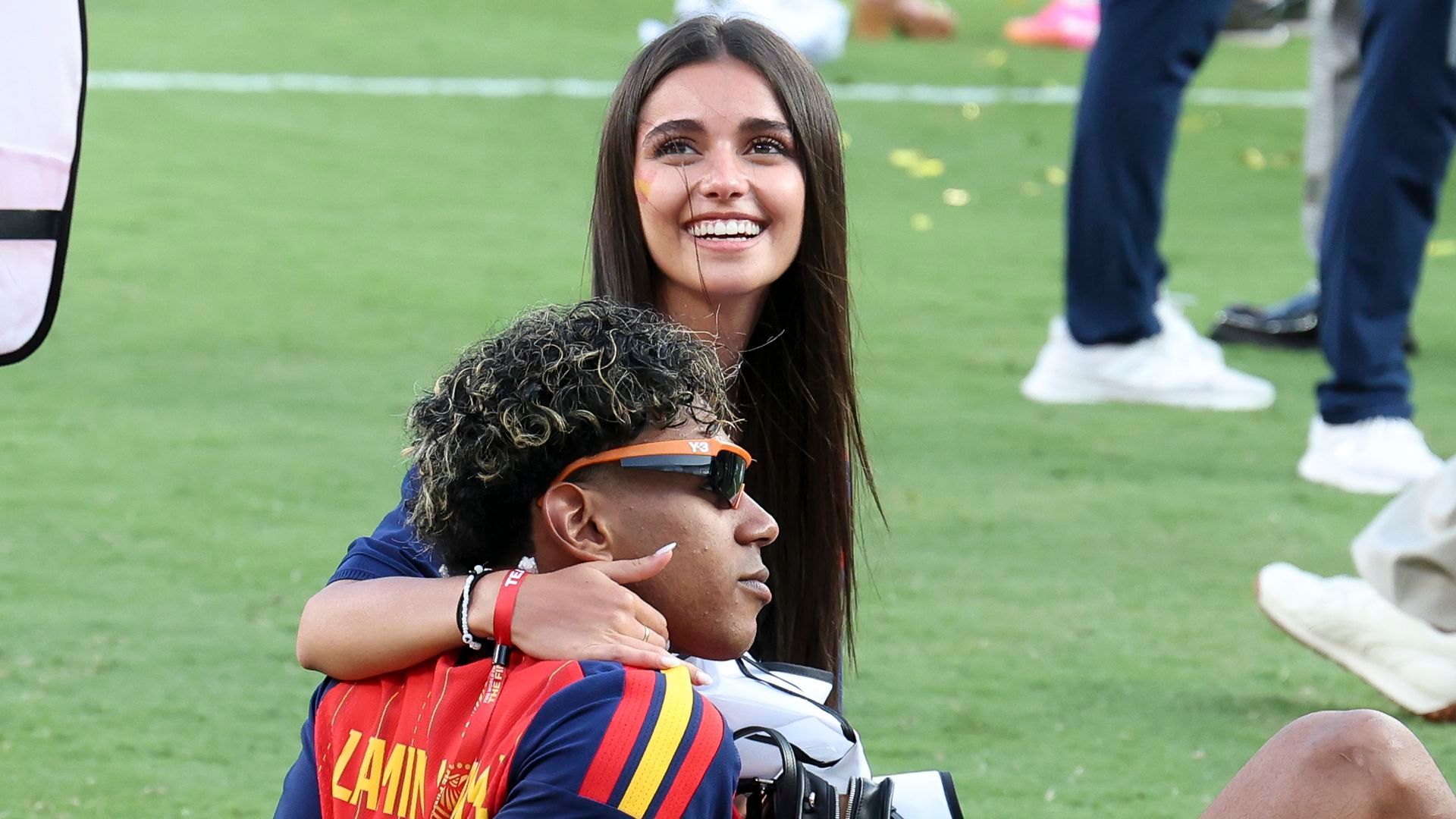 Inés García y Lamine Yamal, en la final de el Mundial Inés García y Lamine Yamal, en la final de el Mundial