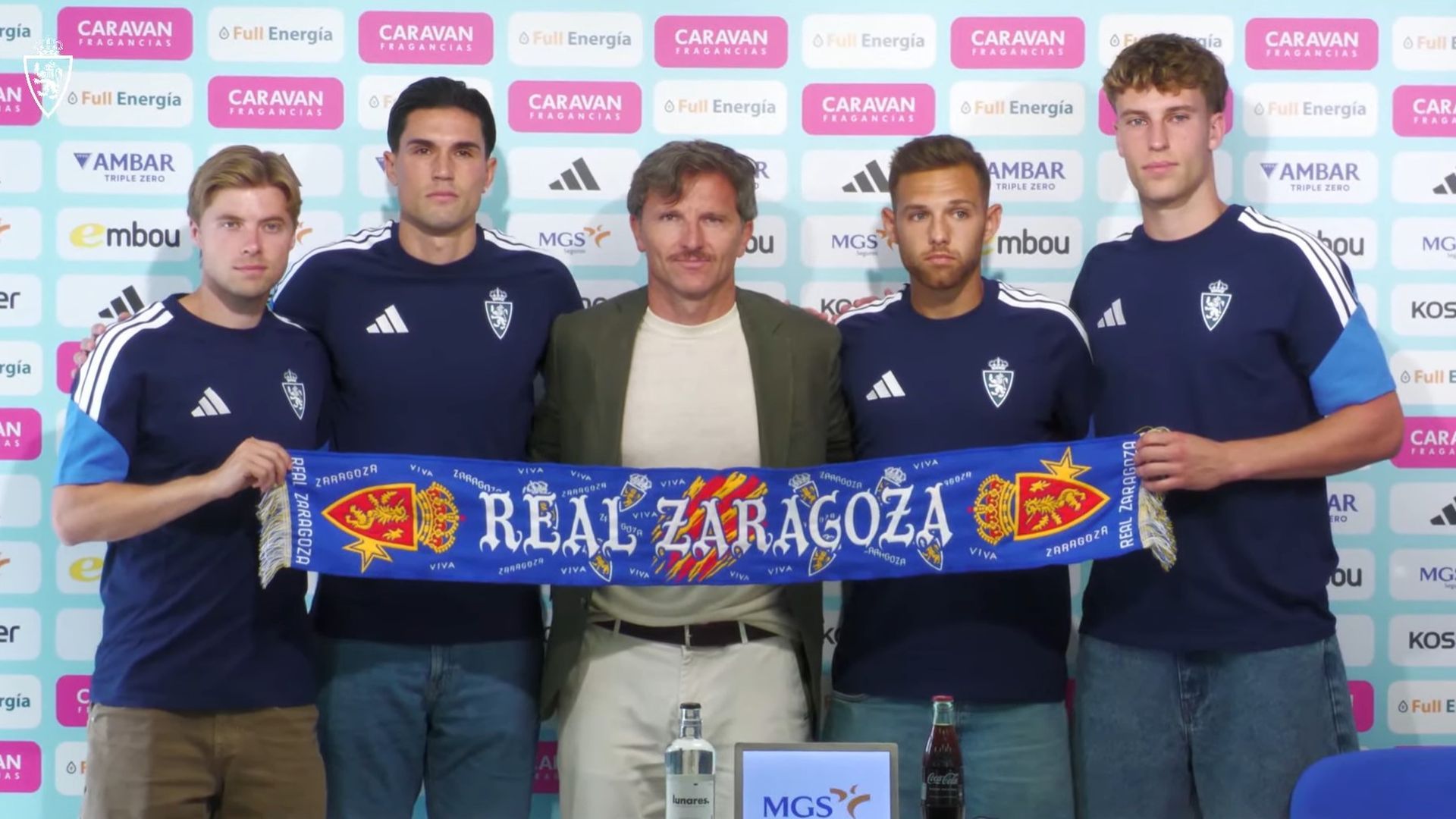 Lalo Arantegui presenta a los últimos fichajes del Real Zaragoza Lalo Arantegui presenta a los últimos fichajes del Real Zaragoza