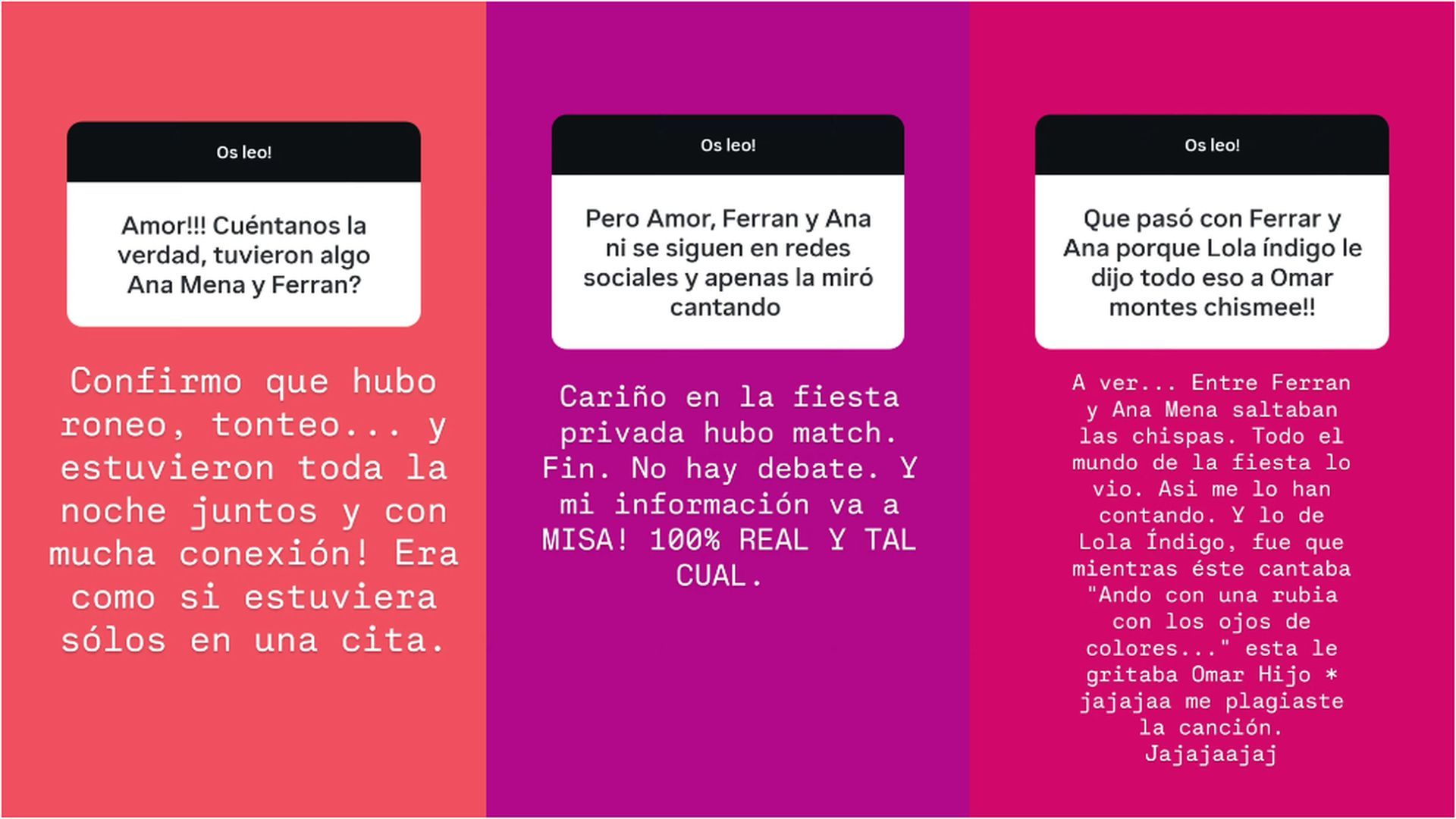 Las palabras de Amor Romeira sobre el "tonteo" entre Ferran Torres y Ana Mena