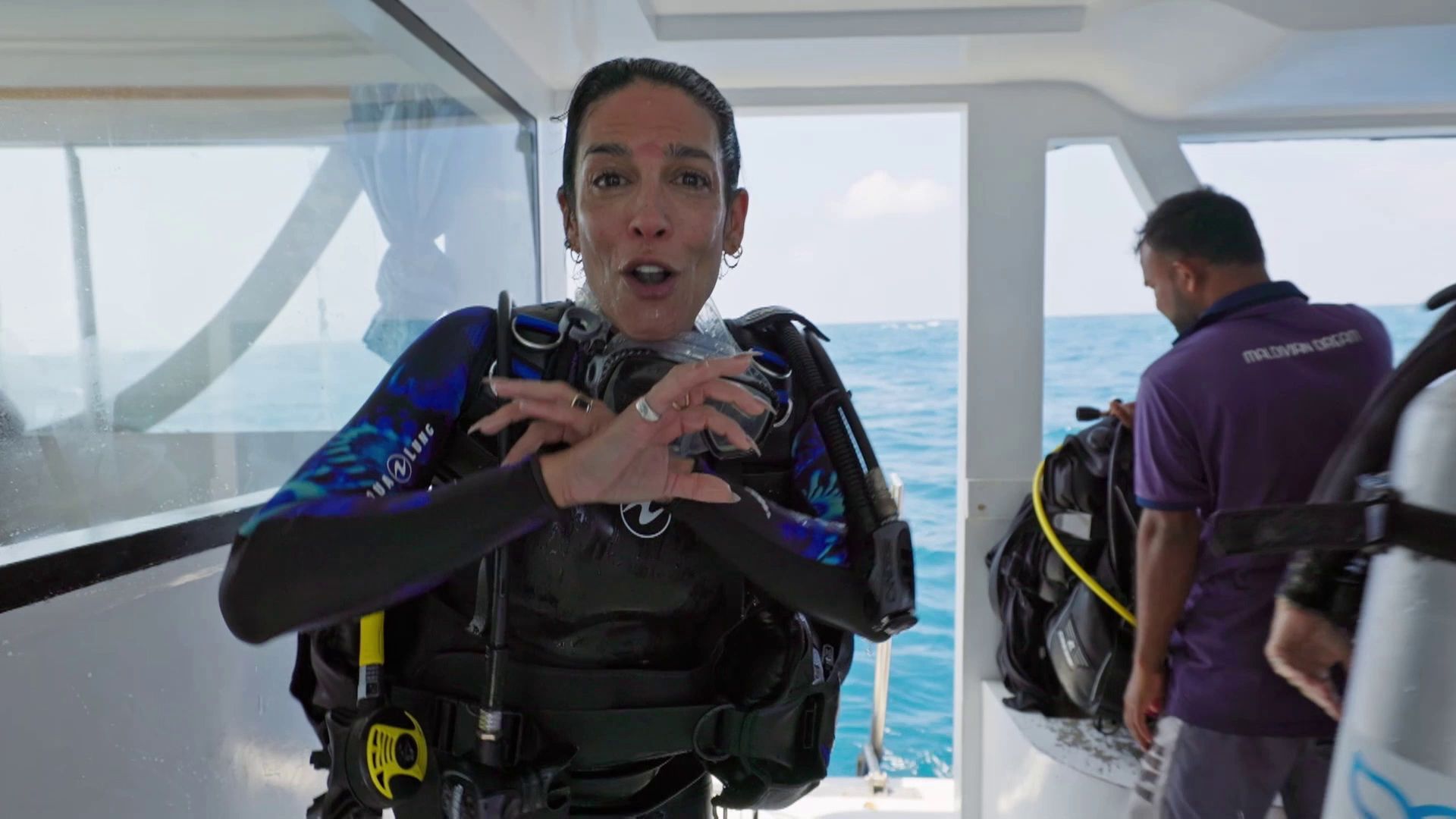 Lorena Castell vence su miedo al mar en una inmersión inolvidable: “No me imaginaba que iba a ser capaz”