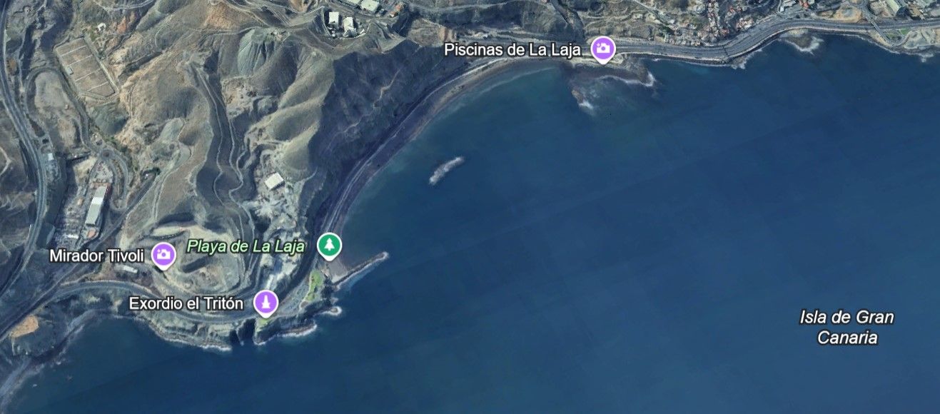 Playa de La Laja, en Las Palmas