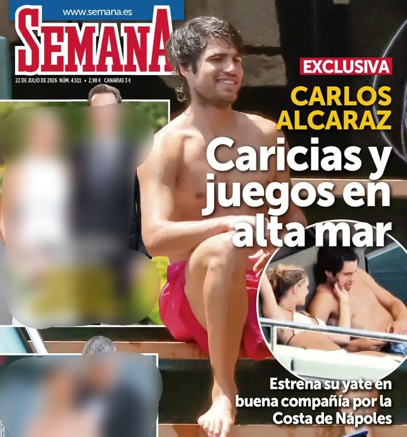 Portada de Semana de Claudia Canals y Carlos Alcaraz