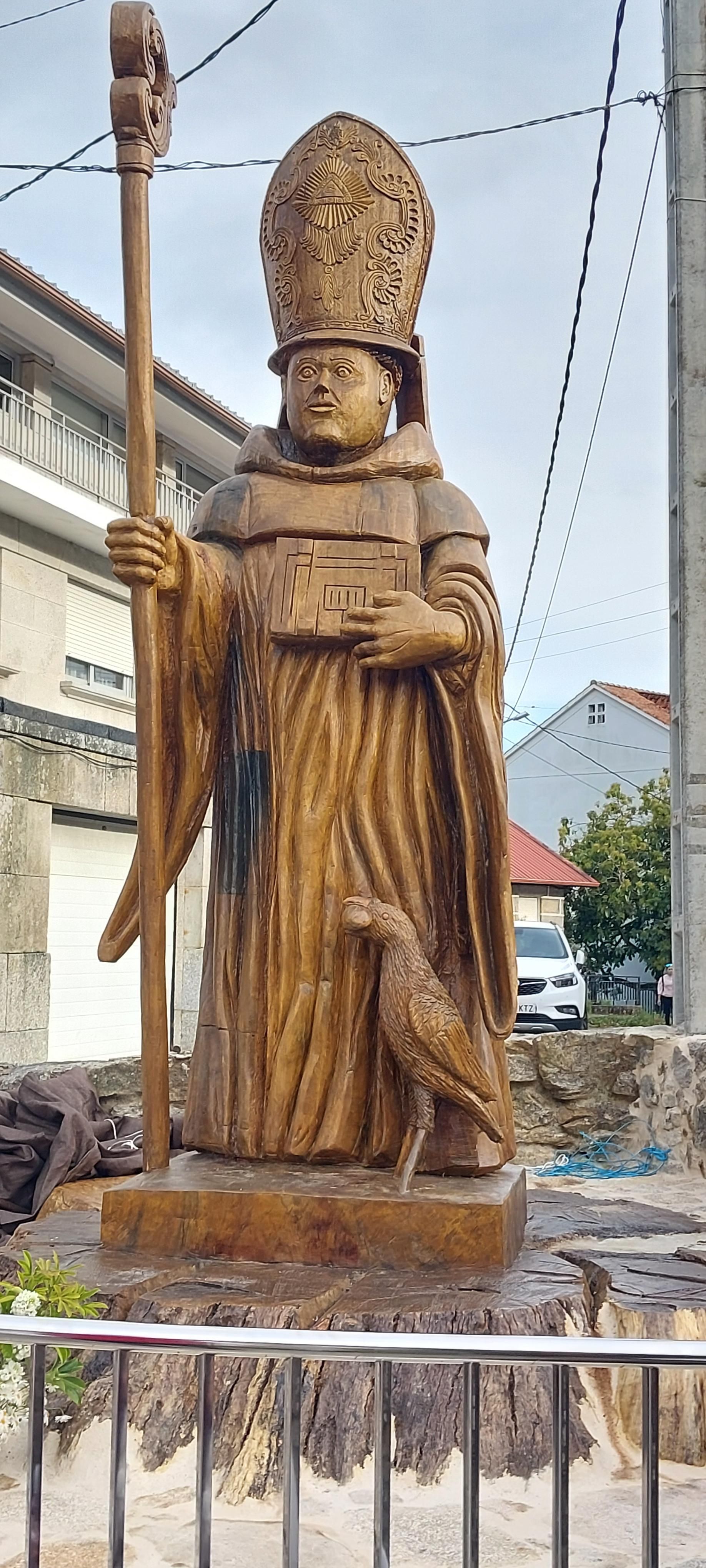Santo que talló en la localidad de Domaio