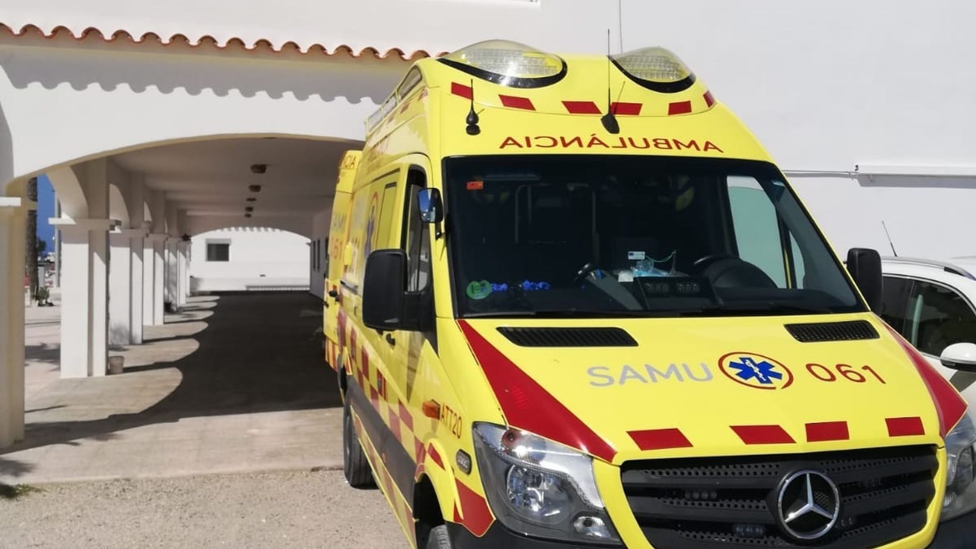 Ambulancia del SAMU 061 en Formentera