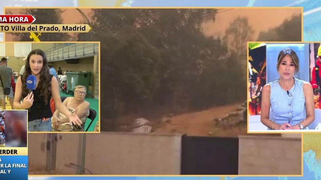 Ana Terradillos, emocionada con los vecinos desalojados por los incendios: "Veo a mis padres"