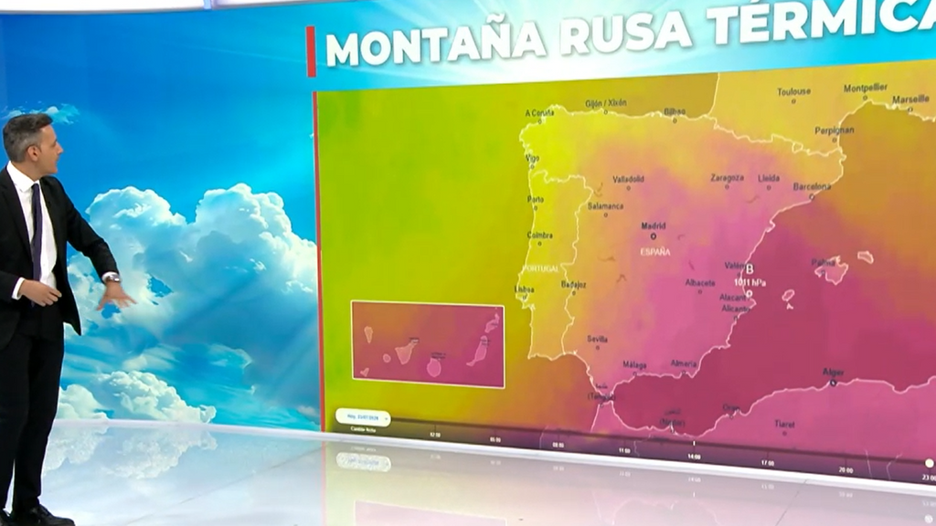 Una montaña rusa térmica: del calor sofocante a una bajada de hasta 10 grados en apenas 48 horas