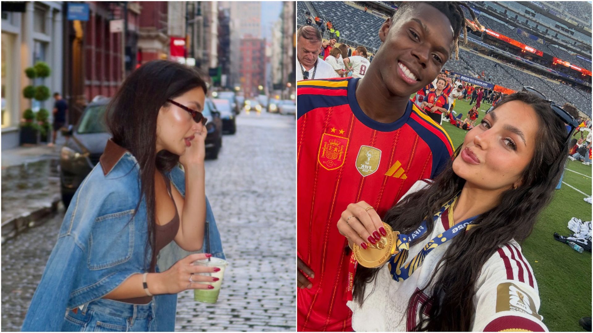 El total look vaquero de Ainhi, la novia de Nico Williams, por las calles de Nueva York El total look vaquero de Ainhi, la novia de Nico Williams, por las calles de Nueva York