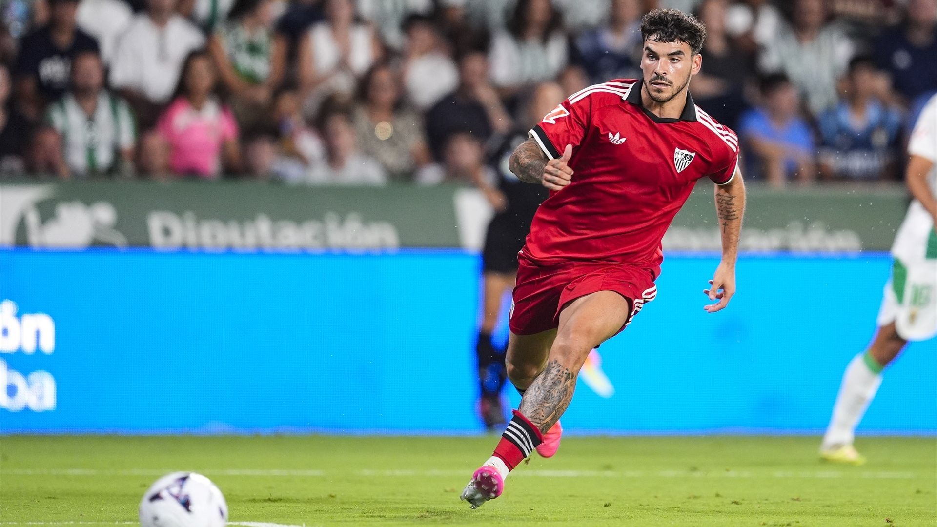 Isaac Romero, en el Córdoba-Sevilla