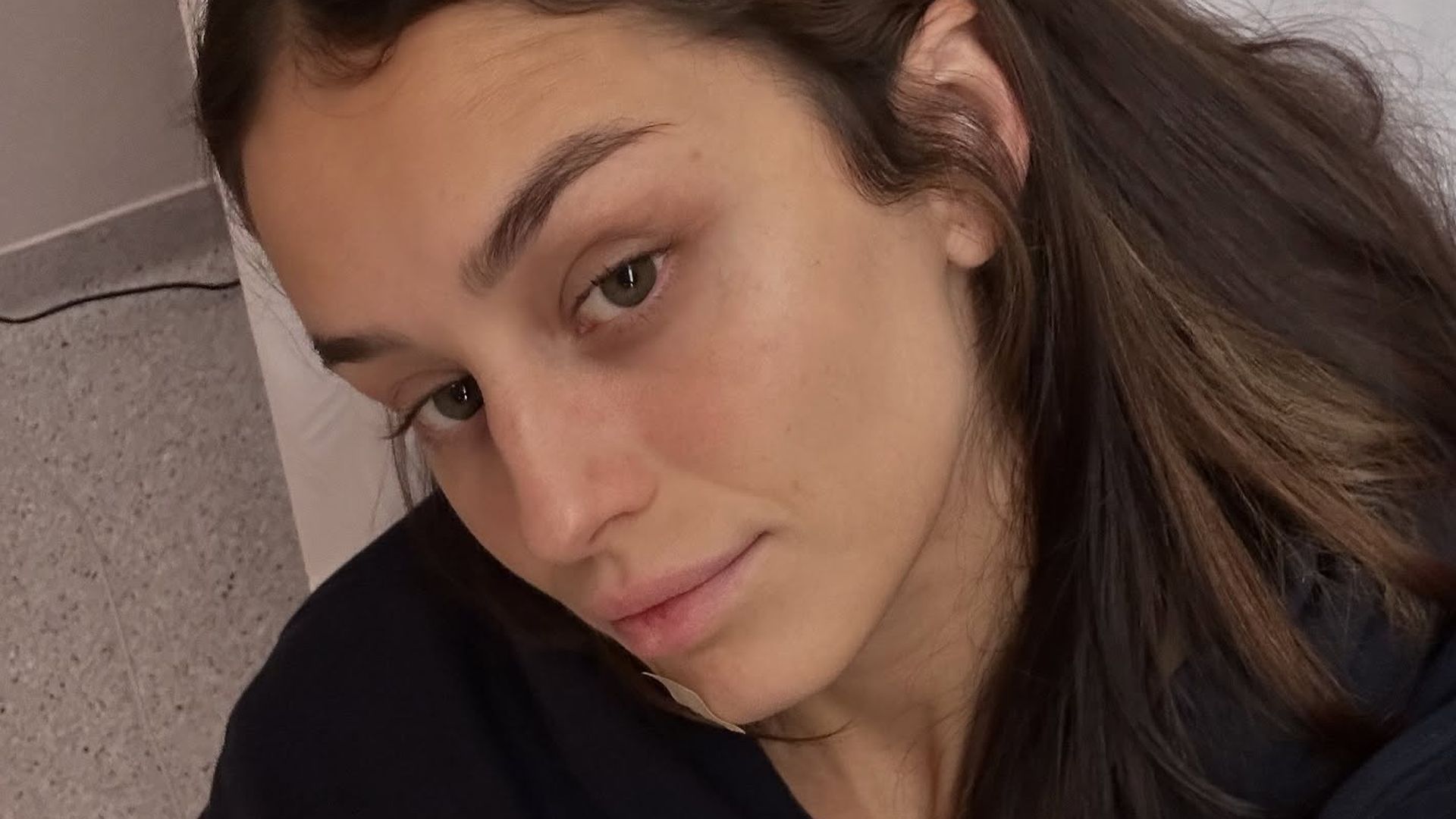 La foto de Marina Romero en el hospital, en septiembre de 2025