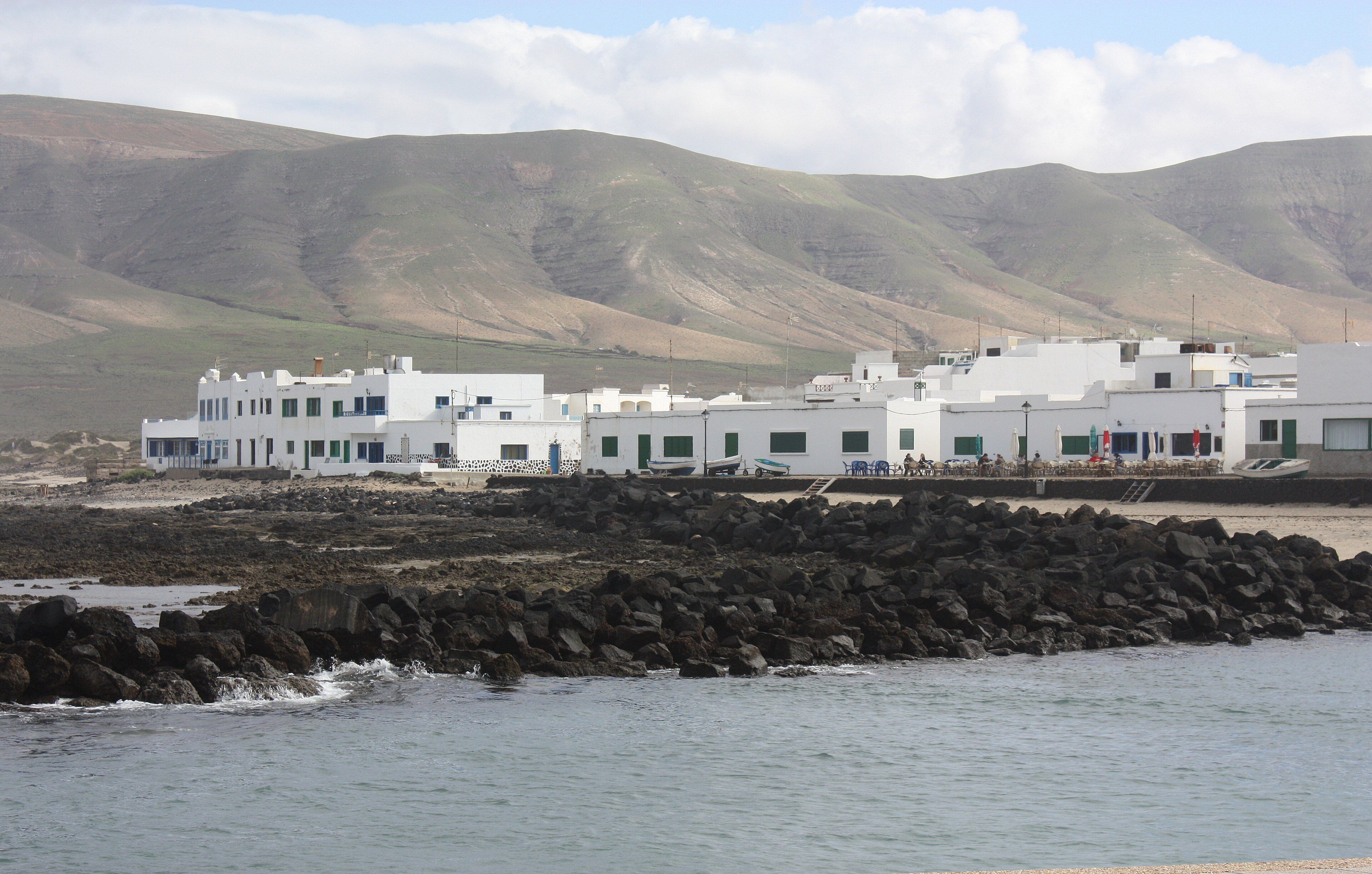 Vista panorámica de Caleta de Famara